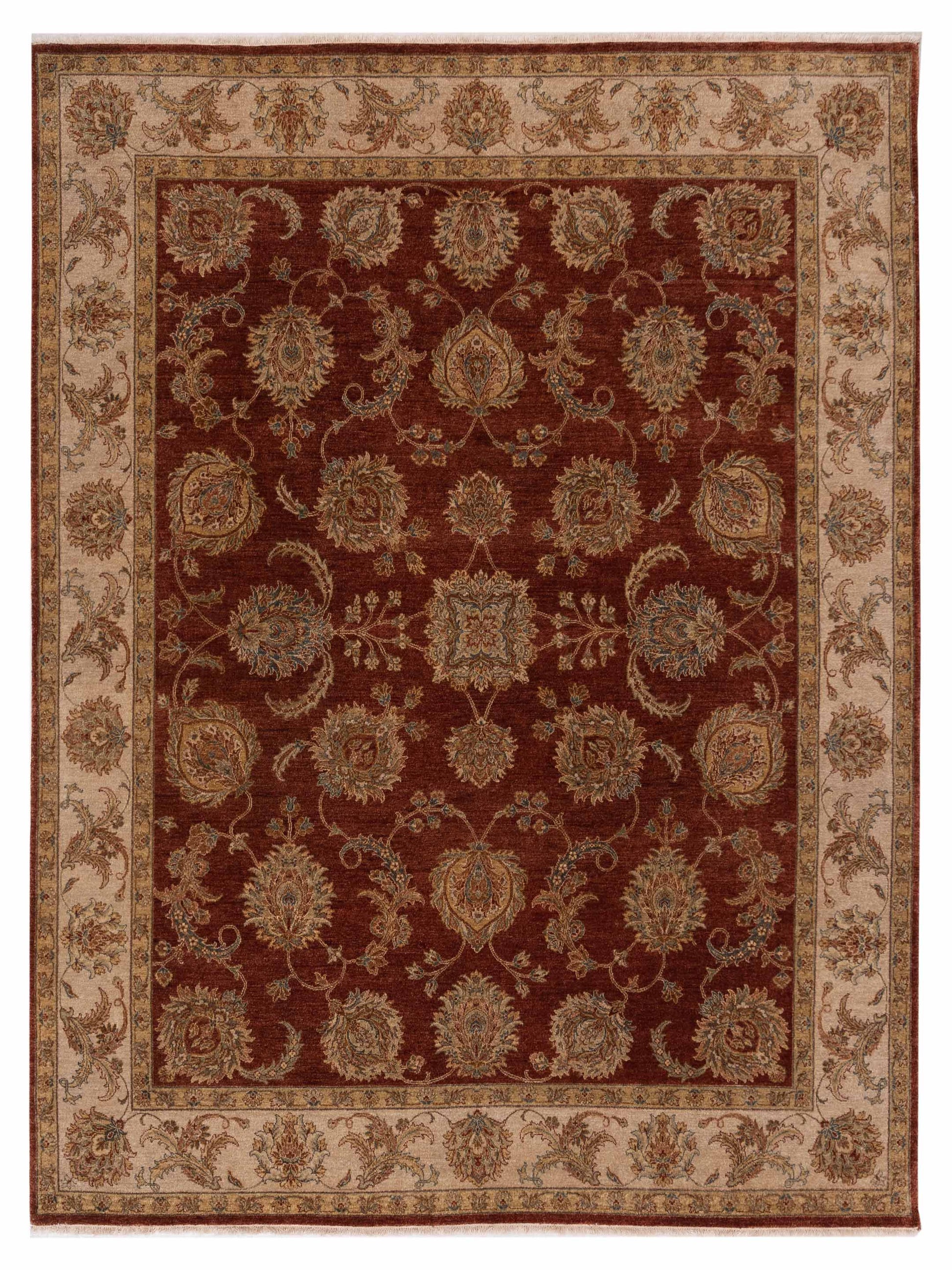 Rajpur Crown  Rust Ivory Traditional