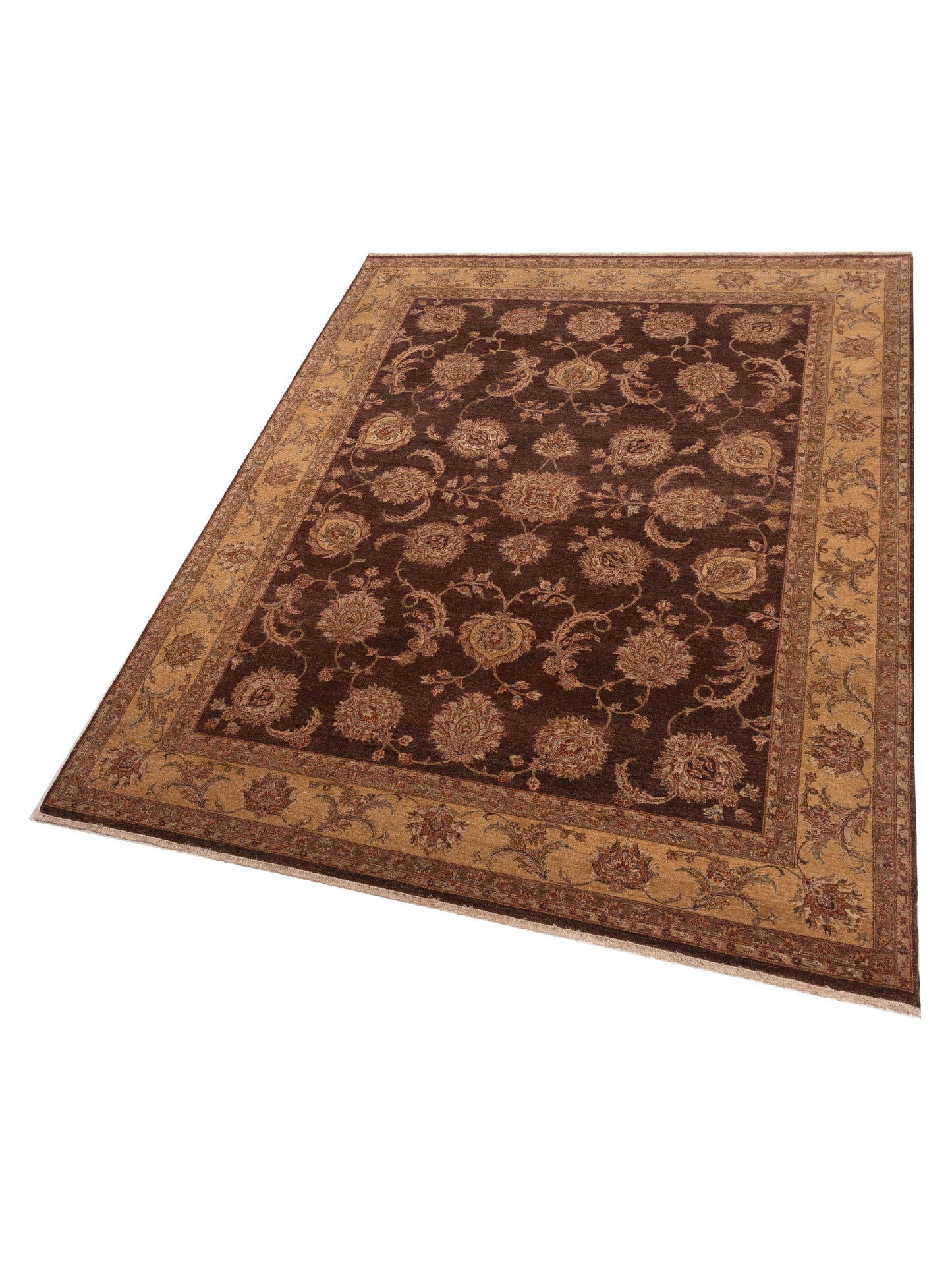 Javhera Plum Gold 8.10x11.8 Hand Knotted Rug