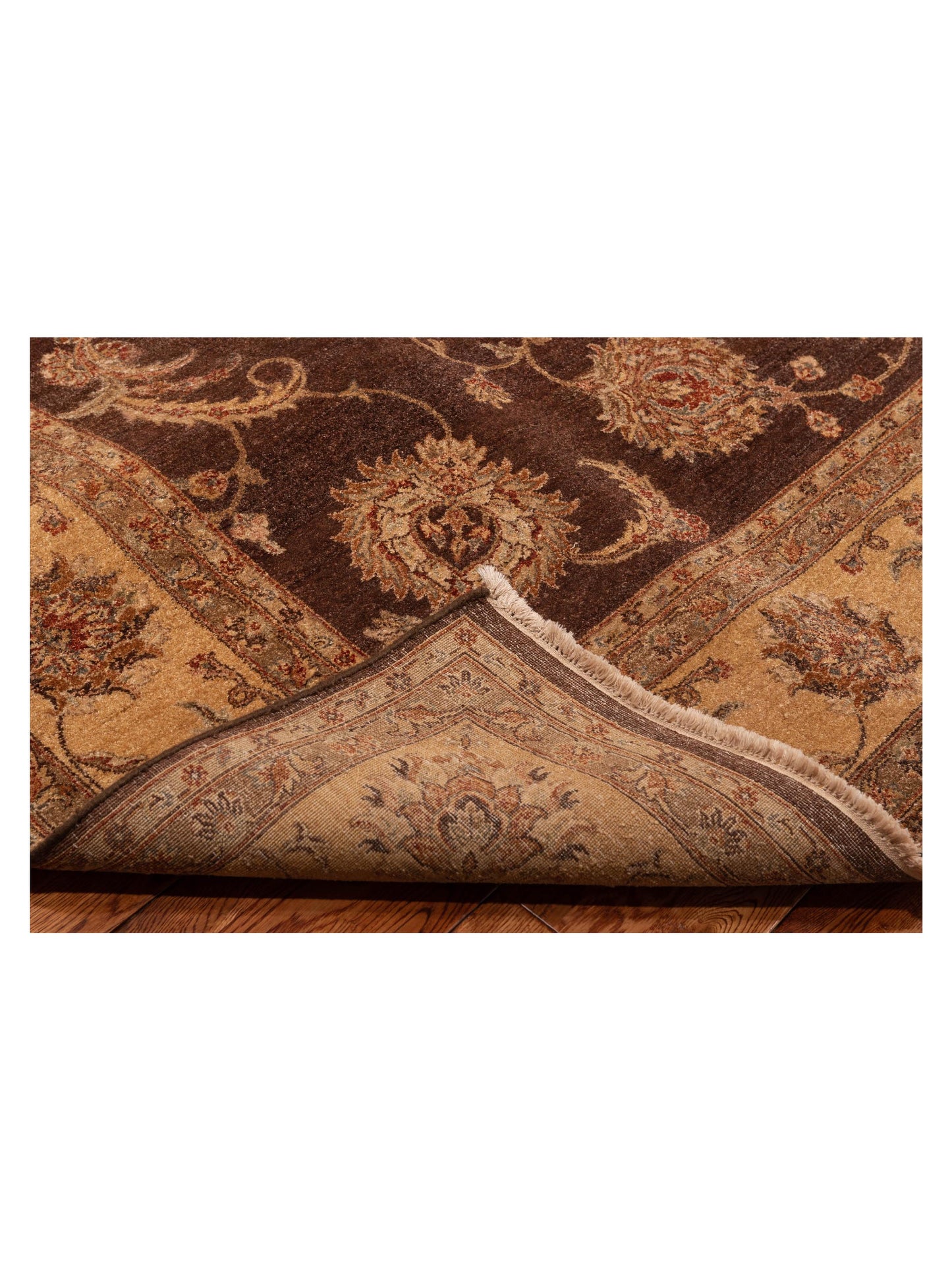 Javhera Plum Gold 8.10x11.8 Hand Knotted Rug