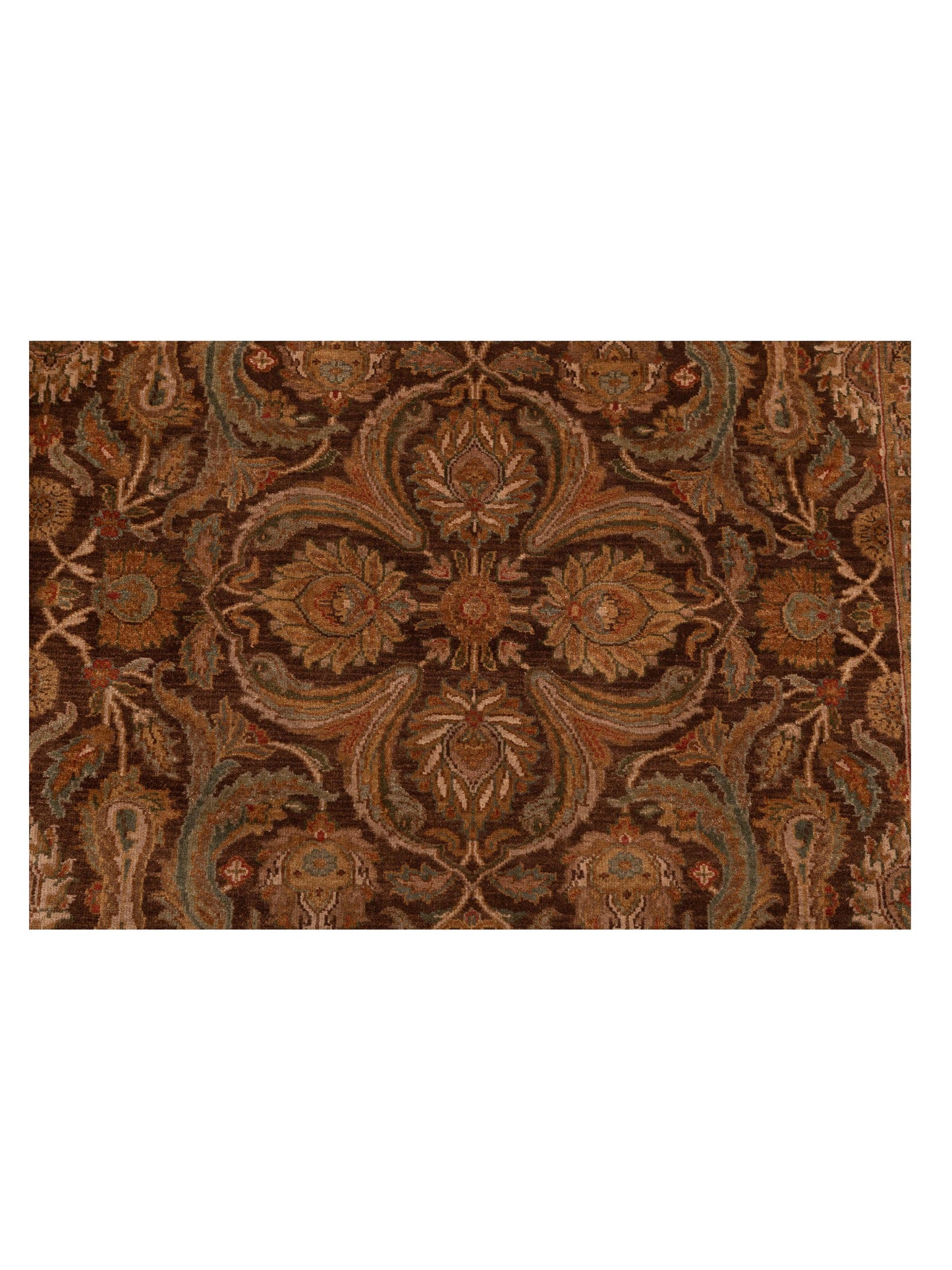 Corvella Brown Ivory 8.9x11.9 Hand Knotted Rug