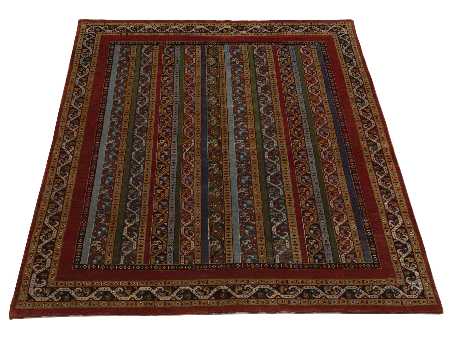 Shalanta Multi 5.6x7.8 Hand Knotted Rug