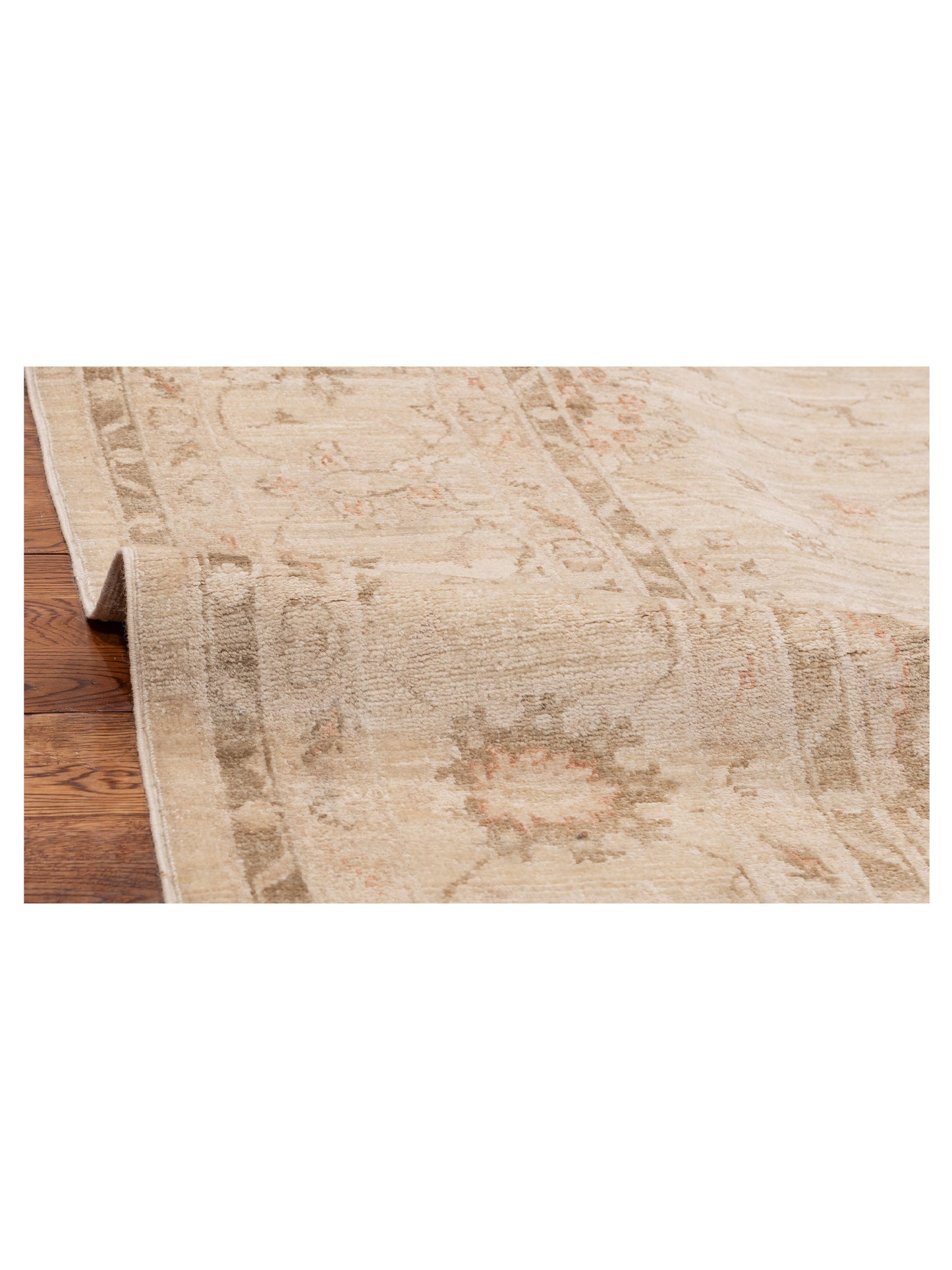 Sabira Ivory Ivory 8x10.5 Hand Knotted Rug