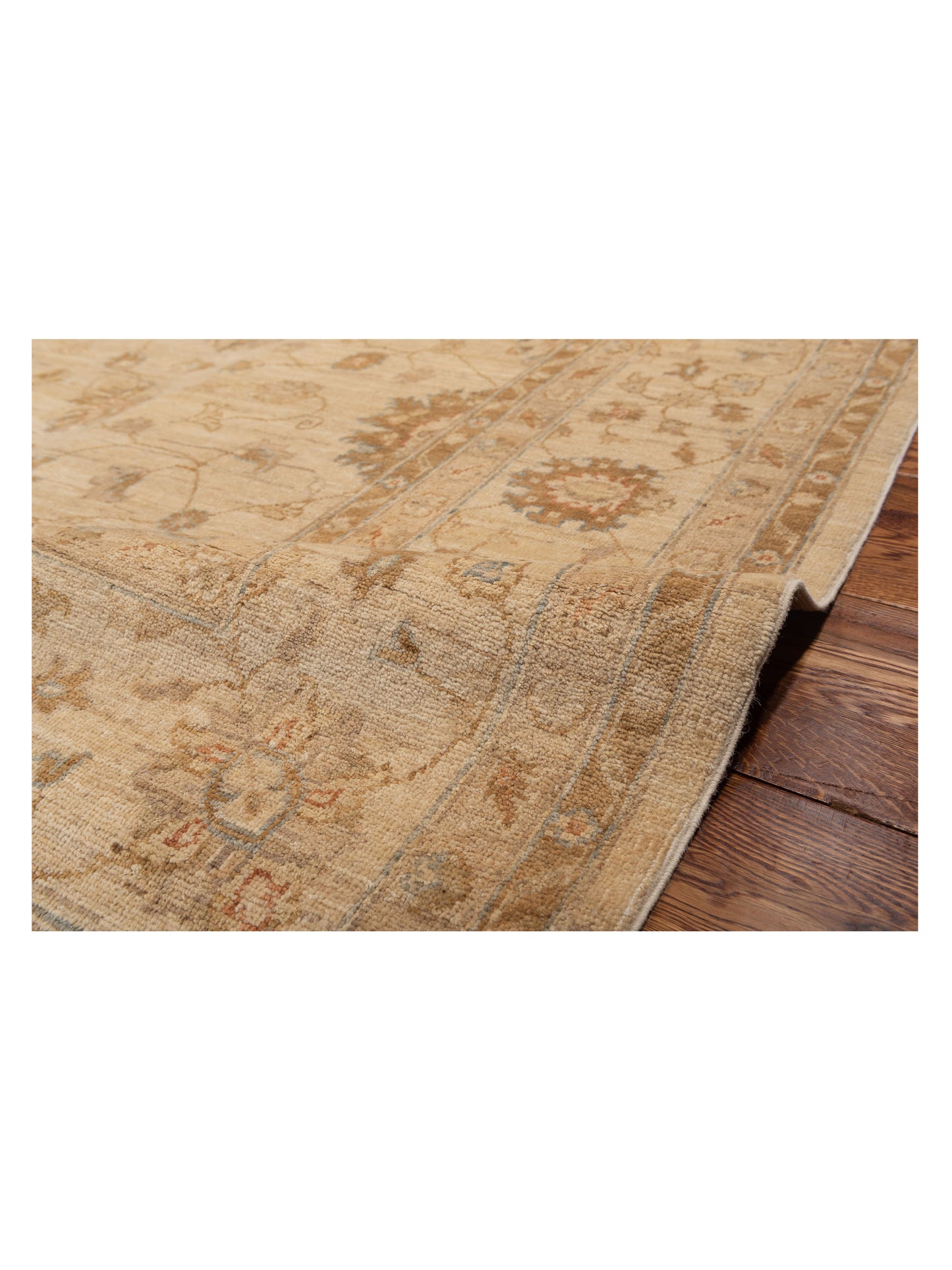 Sabira Ivory Ivory 8x10.5 Hand Knotted Rug