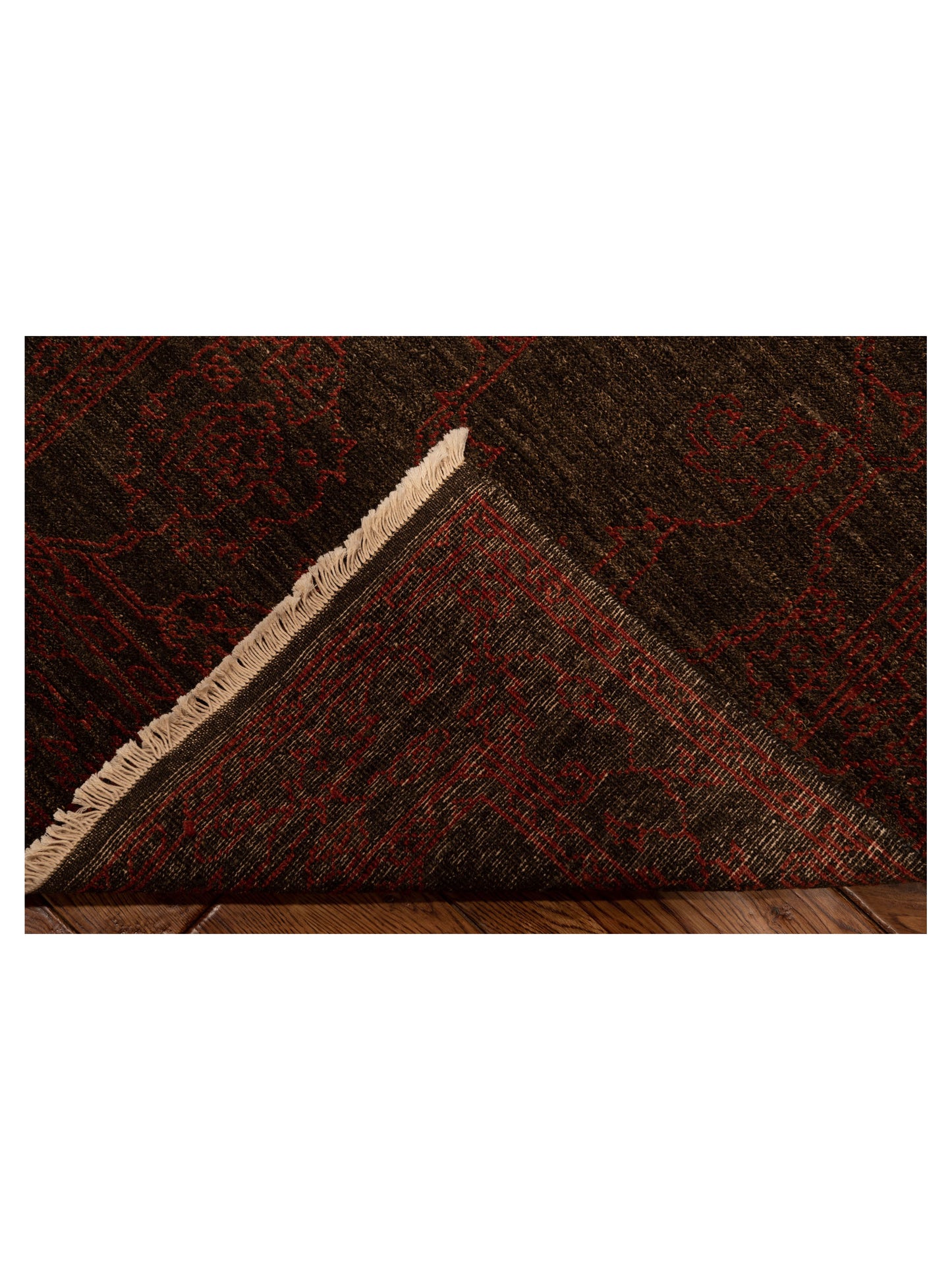 Elowen Charcoal Charcoal 3x13.9 Hand Knotted Rug