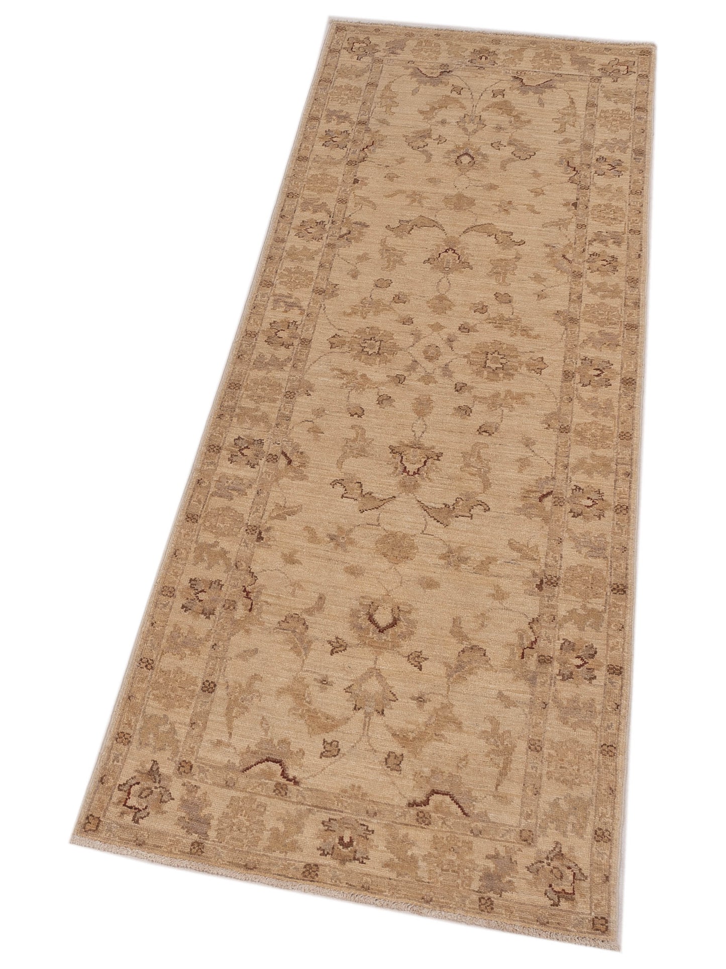 Sabira Ivory Ivory 2.7x7.9 Hand Knotted Rug