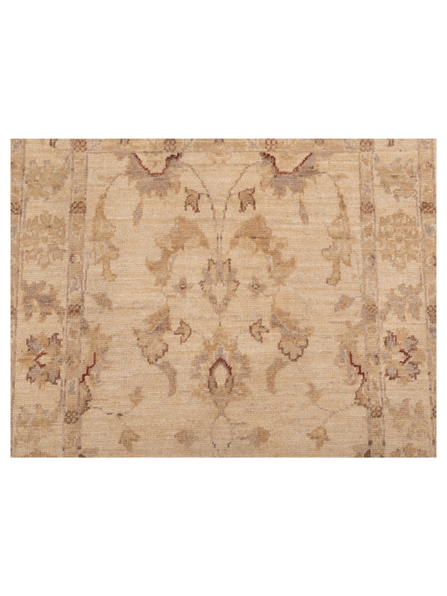 Sabira Ivory Ivory 2.7x7.9 Hand Knotted Rug