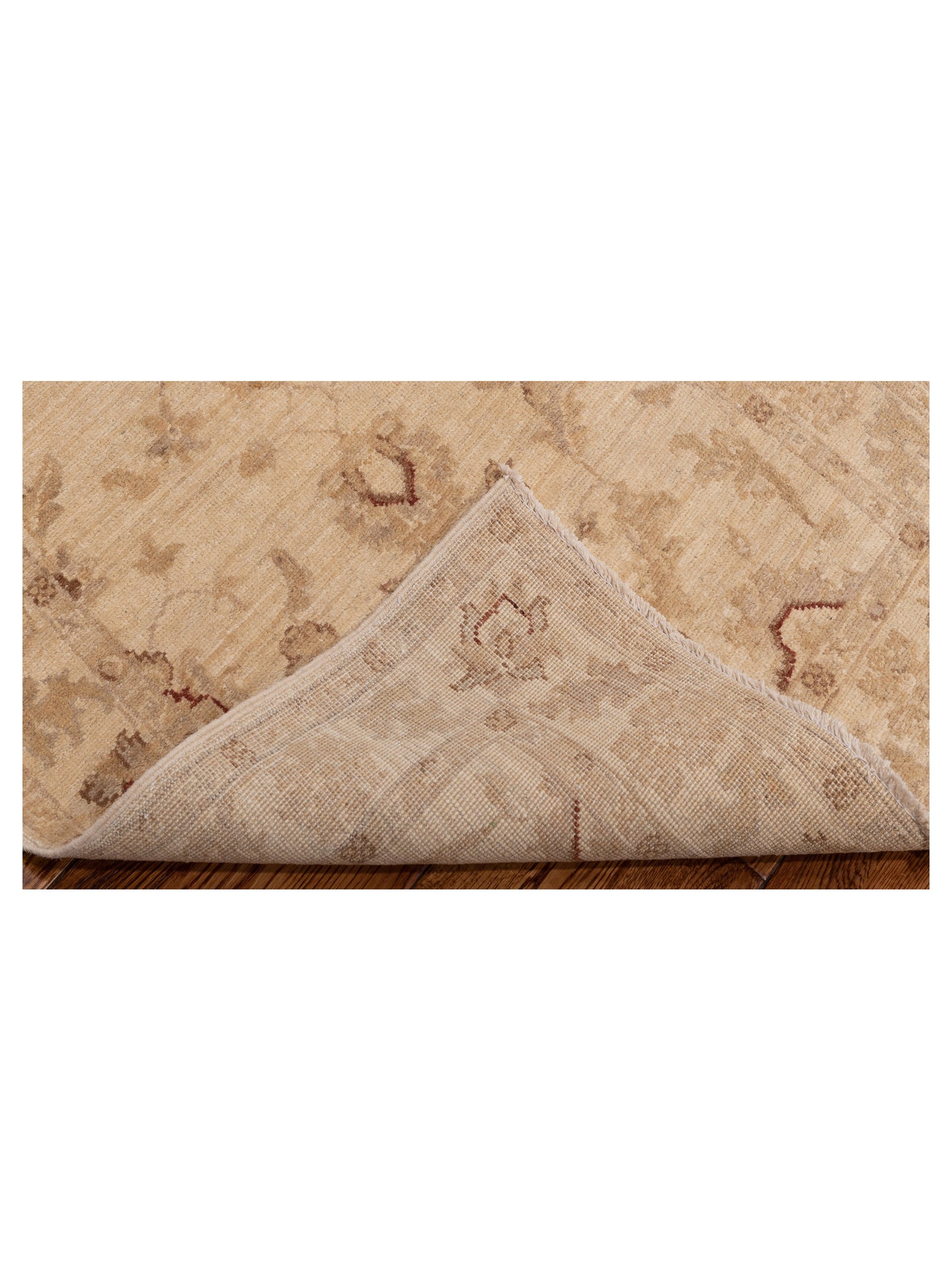 Sabira Ivory Ivory 2.7x7.9 Hand Knotted Rug