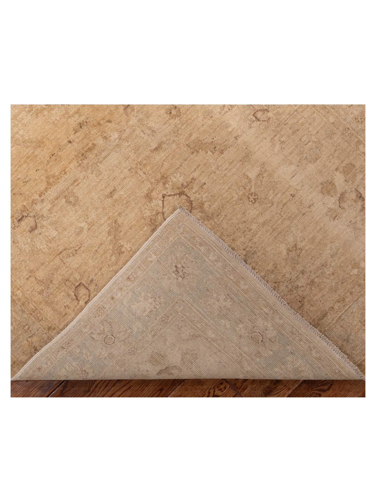 Sabira Beige Silver 3.11x5.9 Hand Knotted Rug