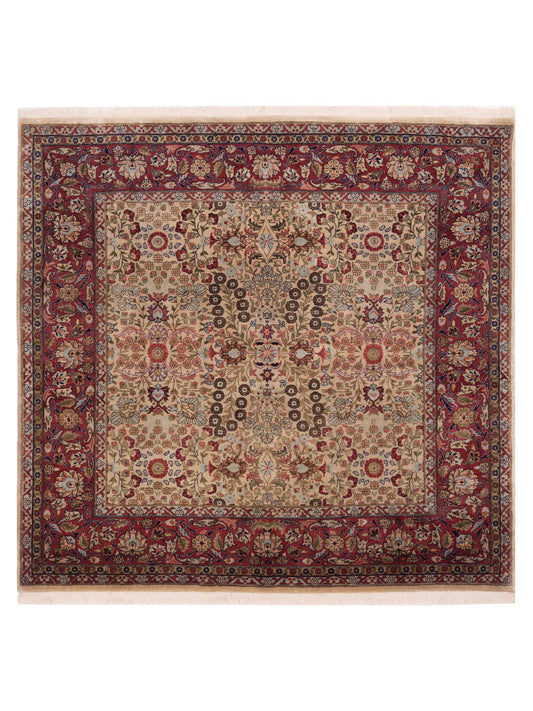 Pasha Hereke  Ivory Red Traditional