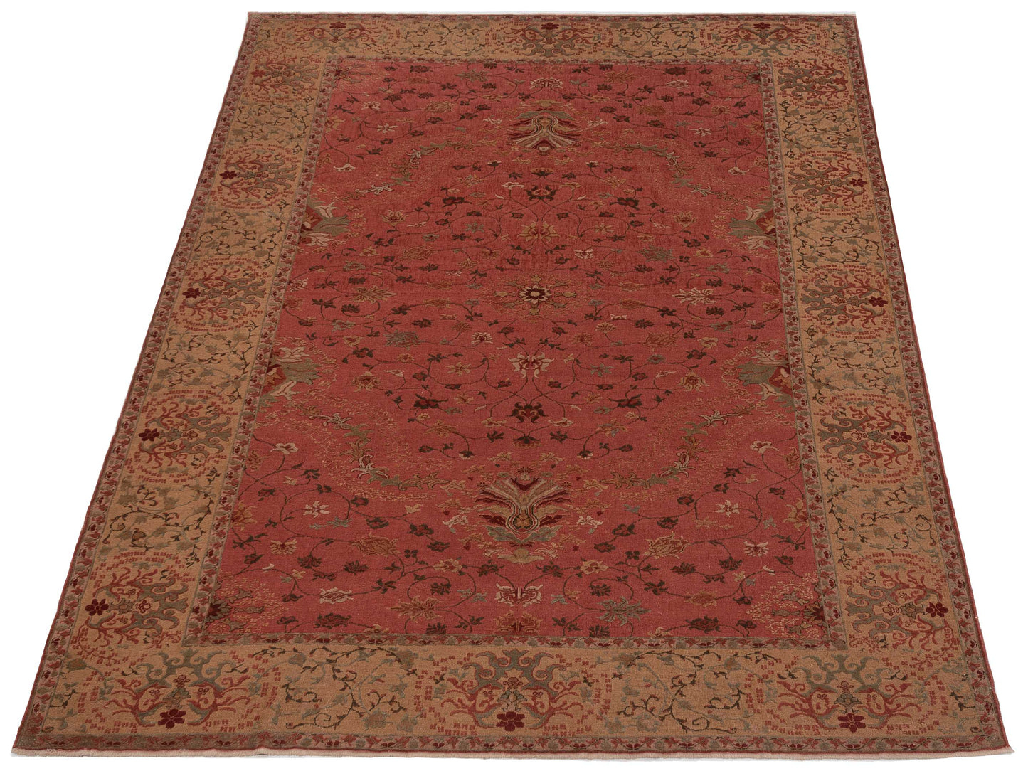 Antiqua Loom Pink Gold 9.3x1.10 Hand Knotted Rug