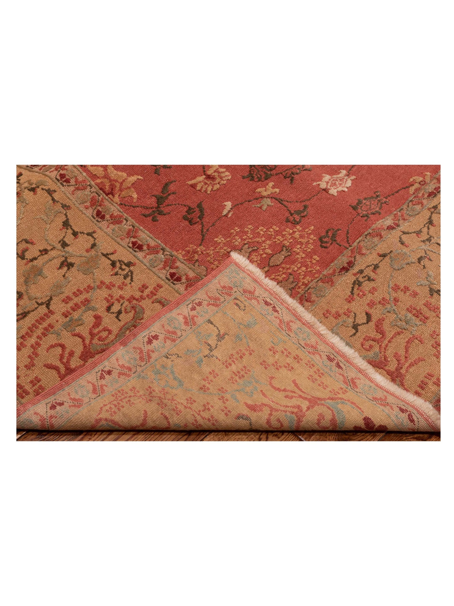 Antiqua Loom Pink Gold 9.3x1.10 Hand Knotted Rug