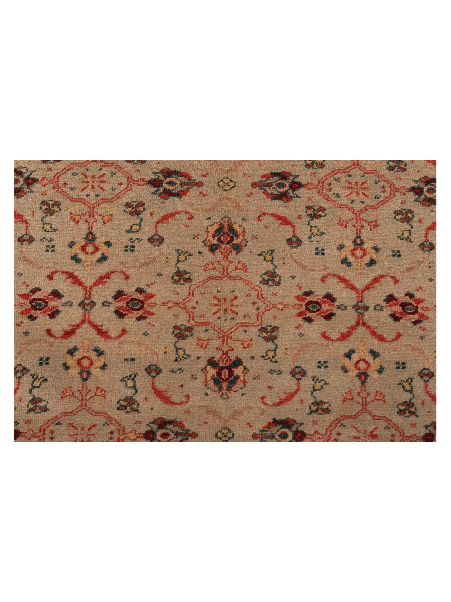 Antiqua Loom Beige Ivory 4x6 Hand Knotted Rug