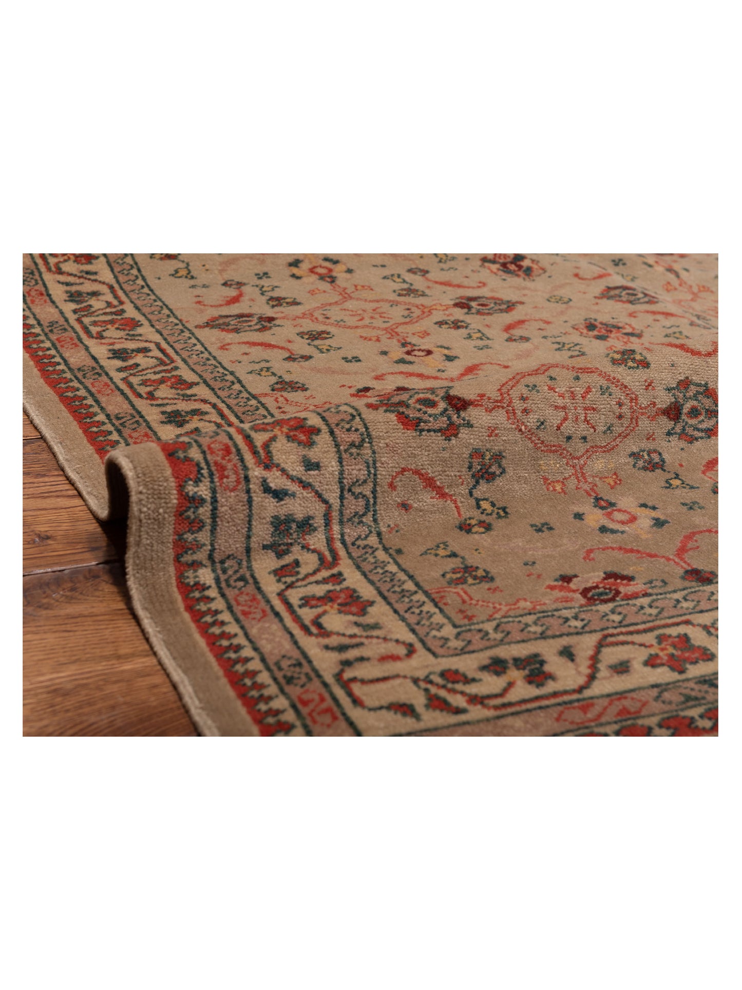 Antiqua Loom Beige Ivory 4x6 Hand Knotted Rug