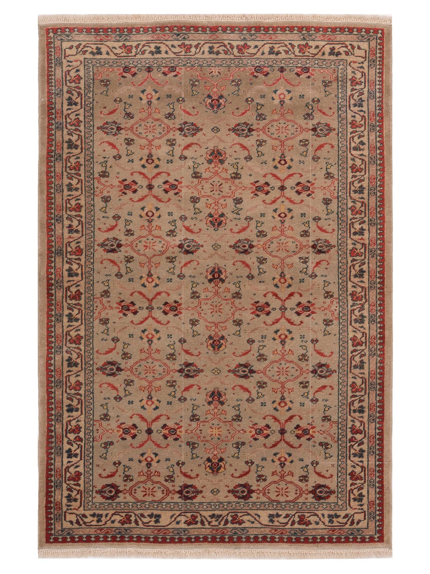 Pasha Antique Loom  Beige Ivory Traditional