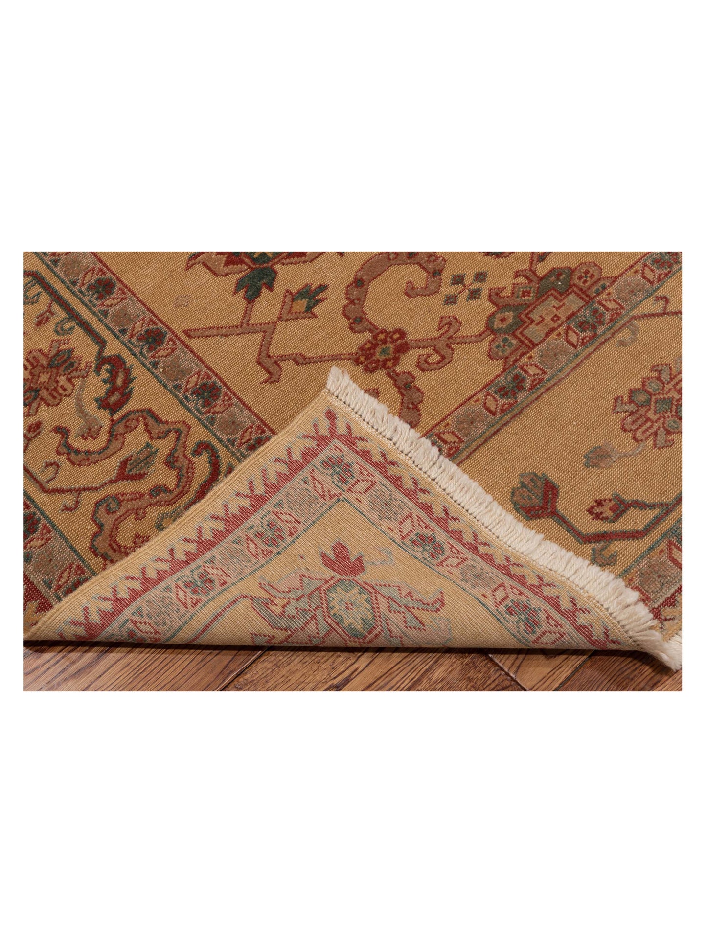 Antiqua Loom Gold Gold 7.10x9.2 Hand Knotted Rug