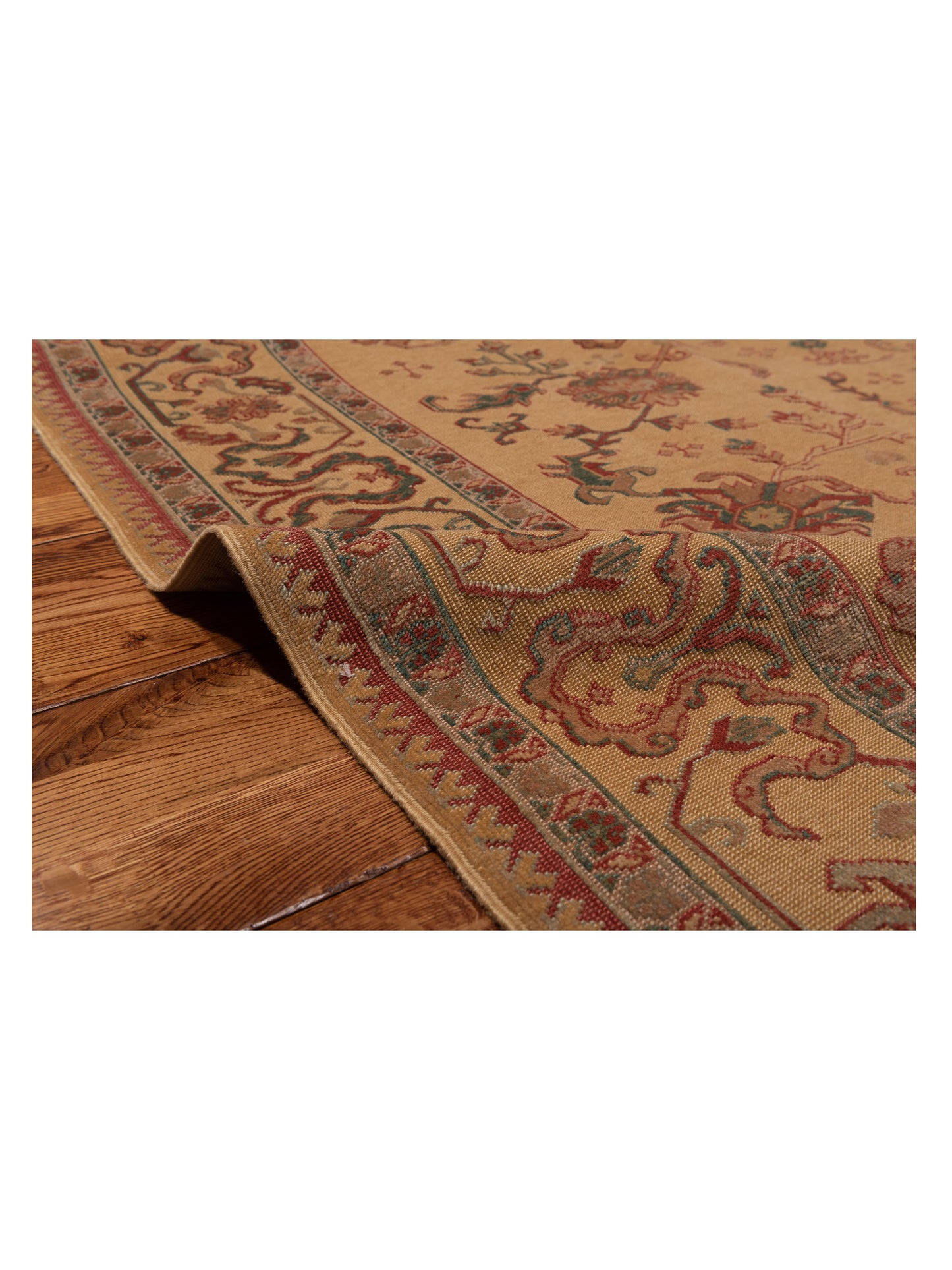 Antiqua Loom Gold Gold 7.10x9.2 Hand Knotted Rug