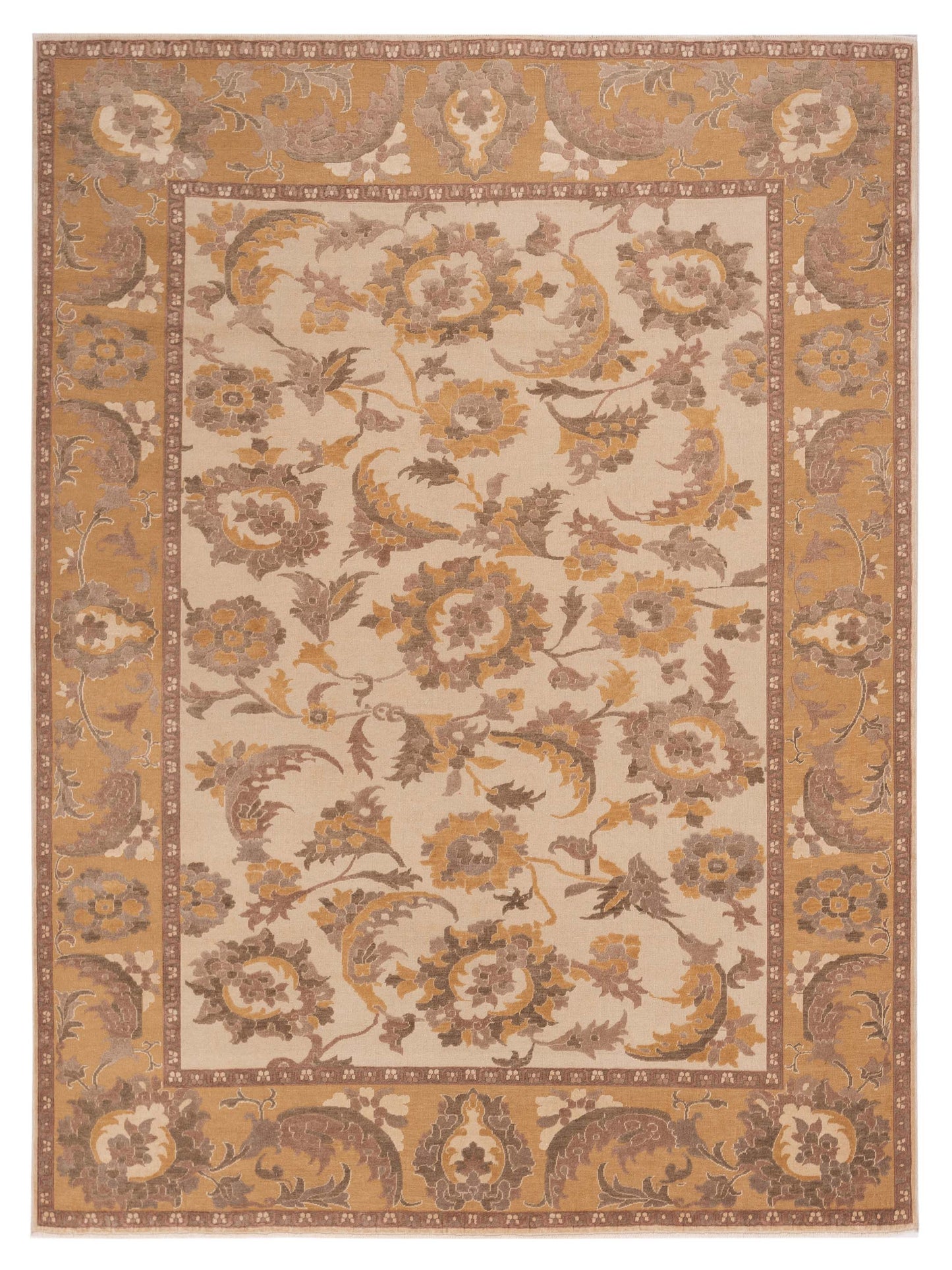 Pasha Antique Loom  Ivory Gold Transitional