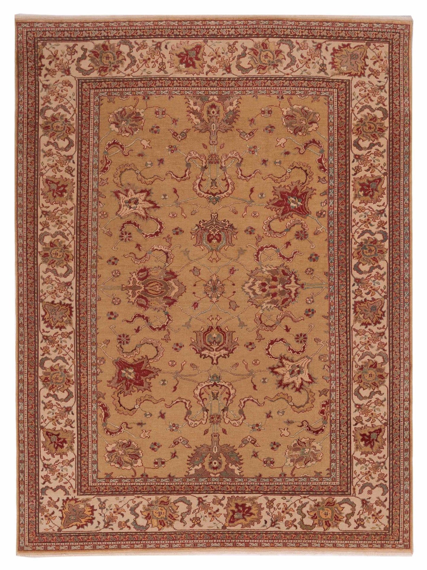 Pasha Antique Loom  Gold Ivory Transitional