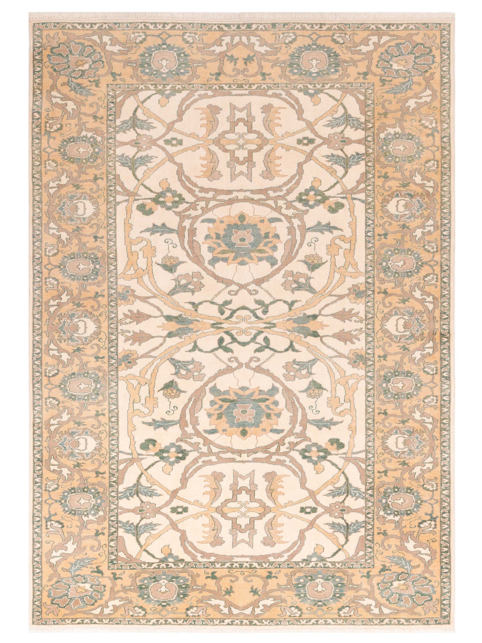 Pasha Antique Loom  Ivory Gold Traditional