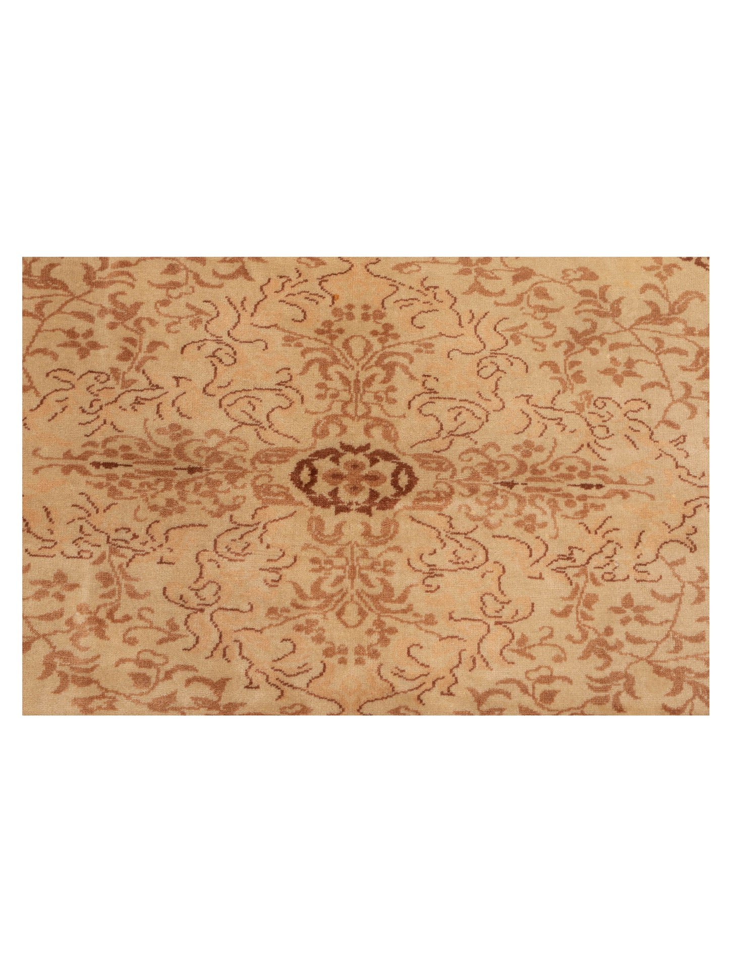 Antiqua Loom Cream Cream 6.9x9.7 Hand Knotted Rug