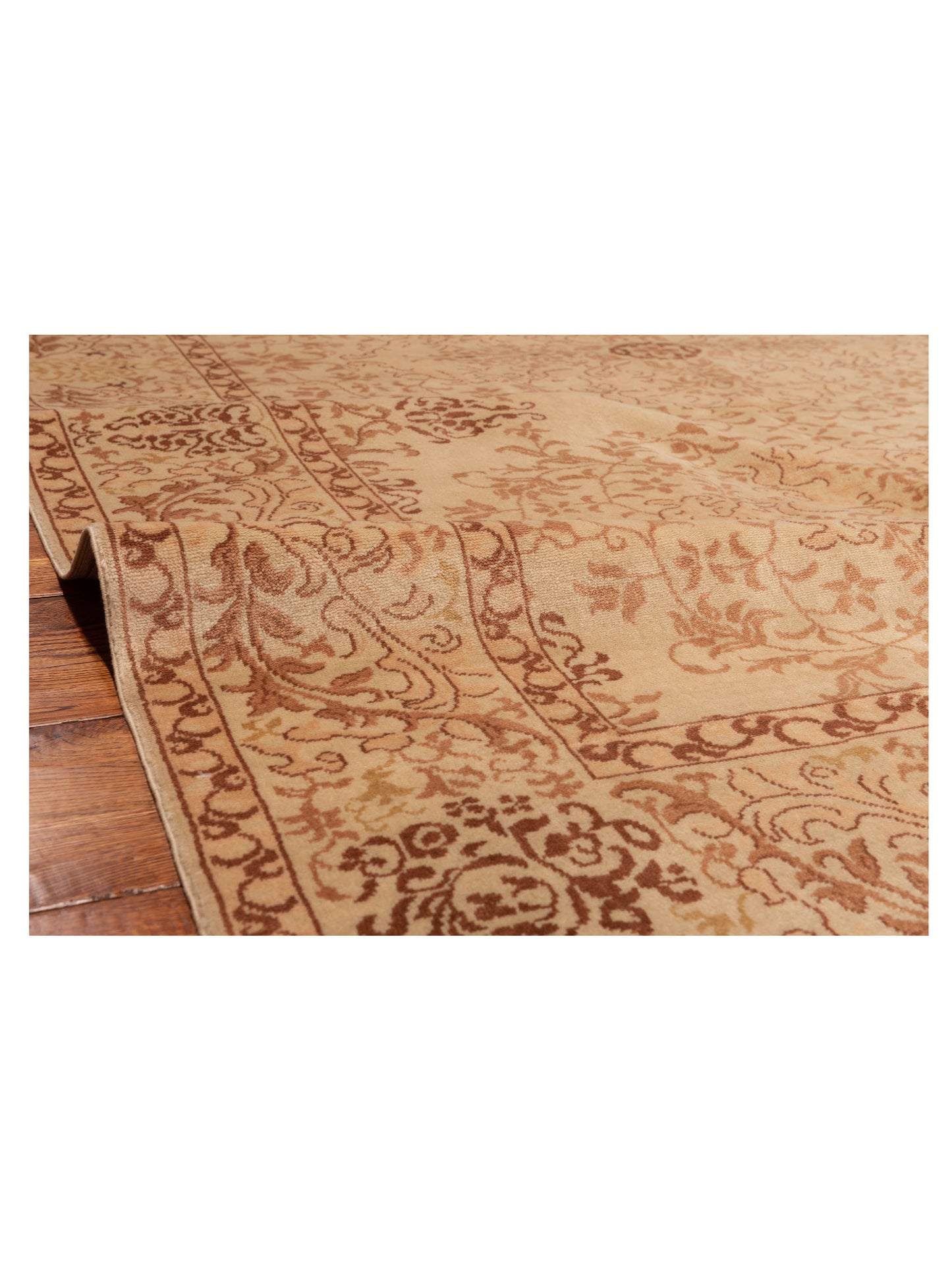 Antiqua Loom Cream Cream 6.9x9.7 Hand Knotted Rug