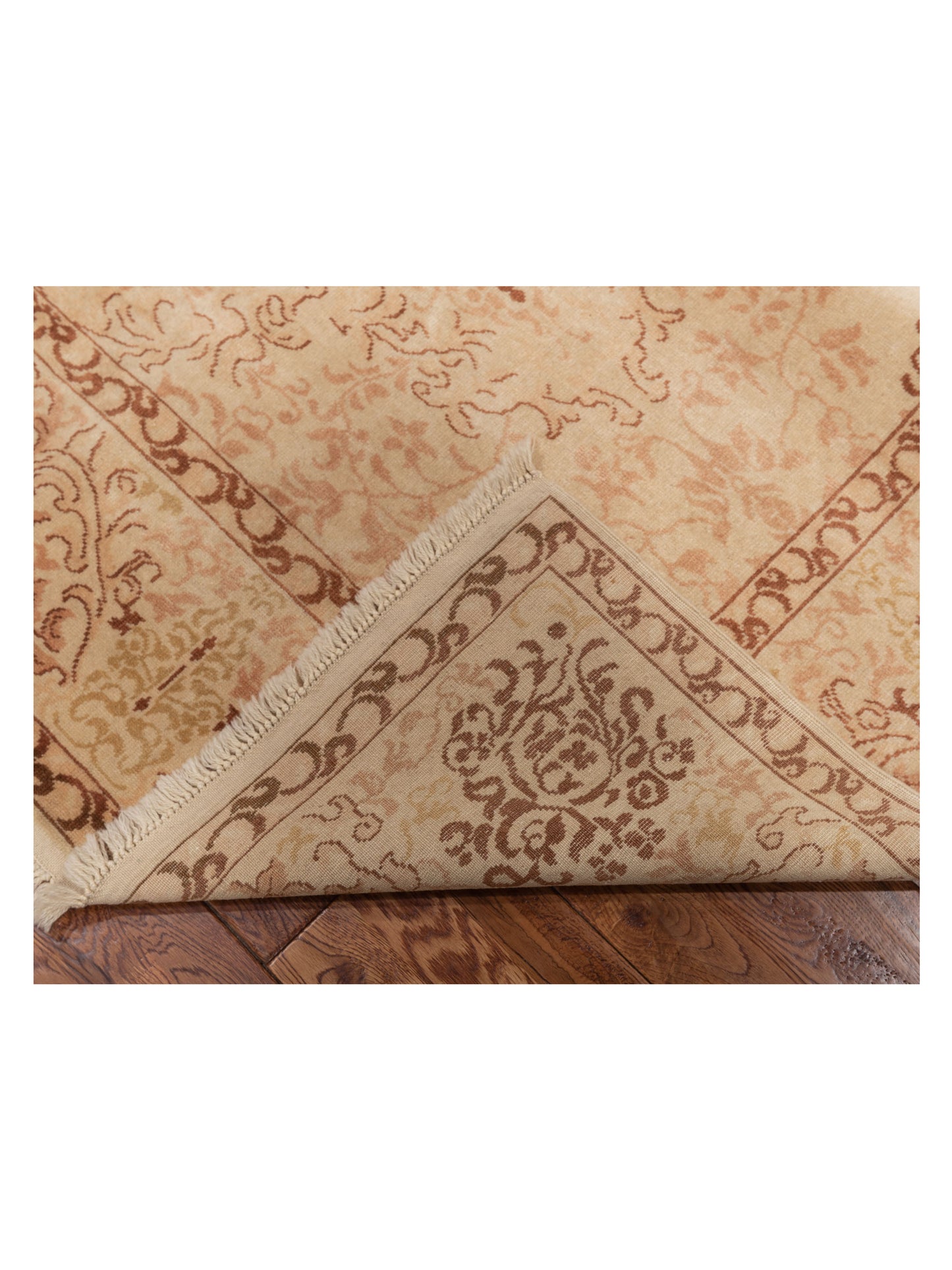 Antiqua Loom Beige Beige 6.8x9.7 Hand Knotted Rug