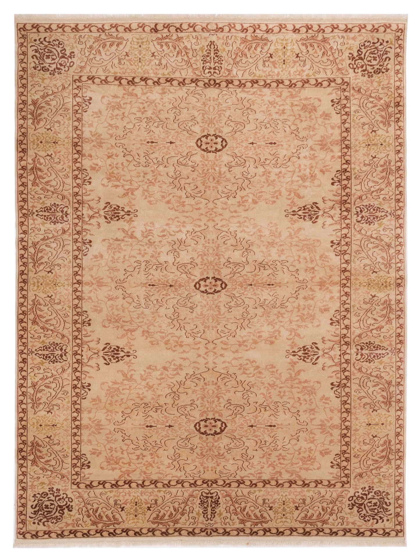 Pasha Antique Loom  Beige Beige Transitional