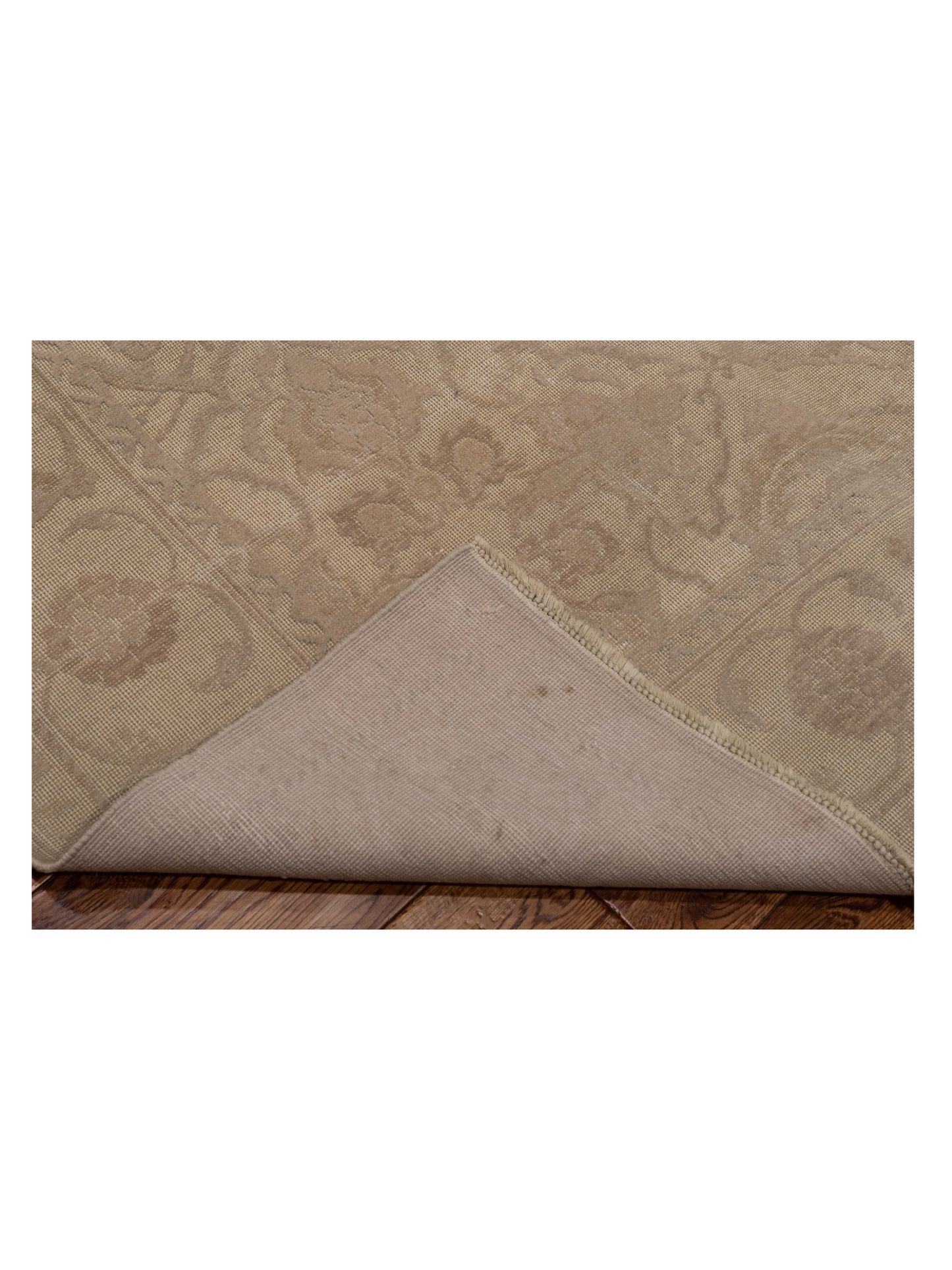 Vintage Beige 7.11x9.1 Hand Knotted Rug