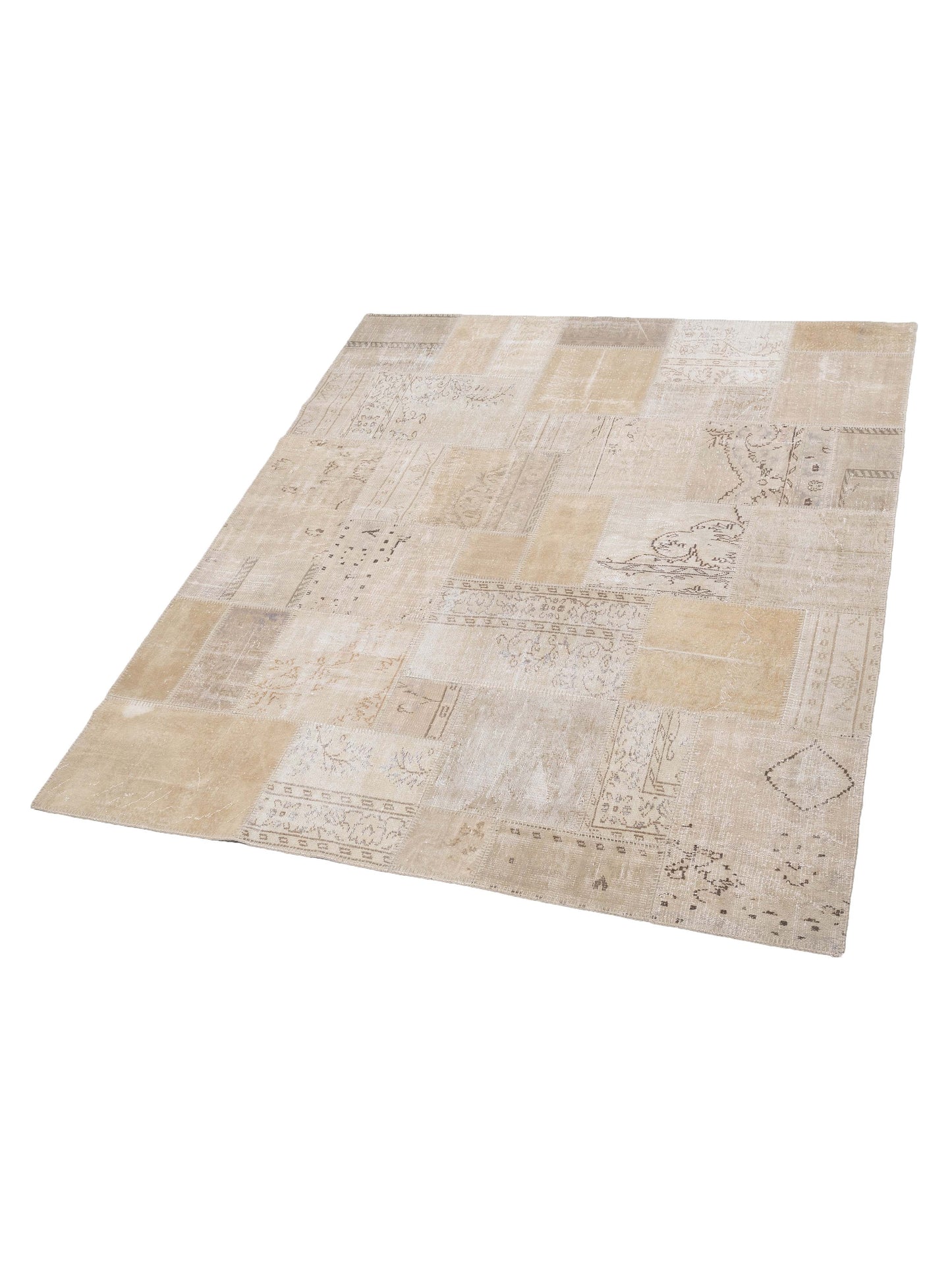 Patchwork Natural 8.3x9.10 Hand Knotted Rug