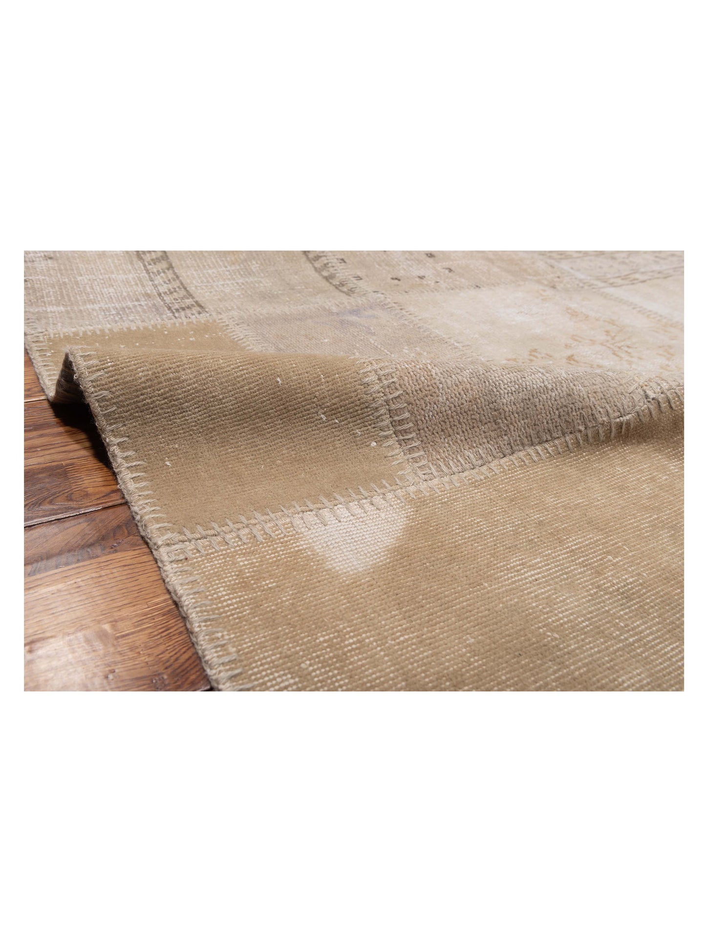 Patchwork Natural 8.3x9.10 Hand Knotted Rug