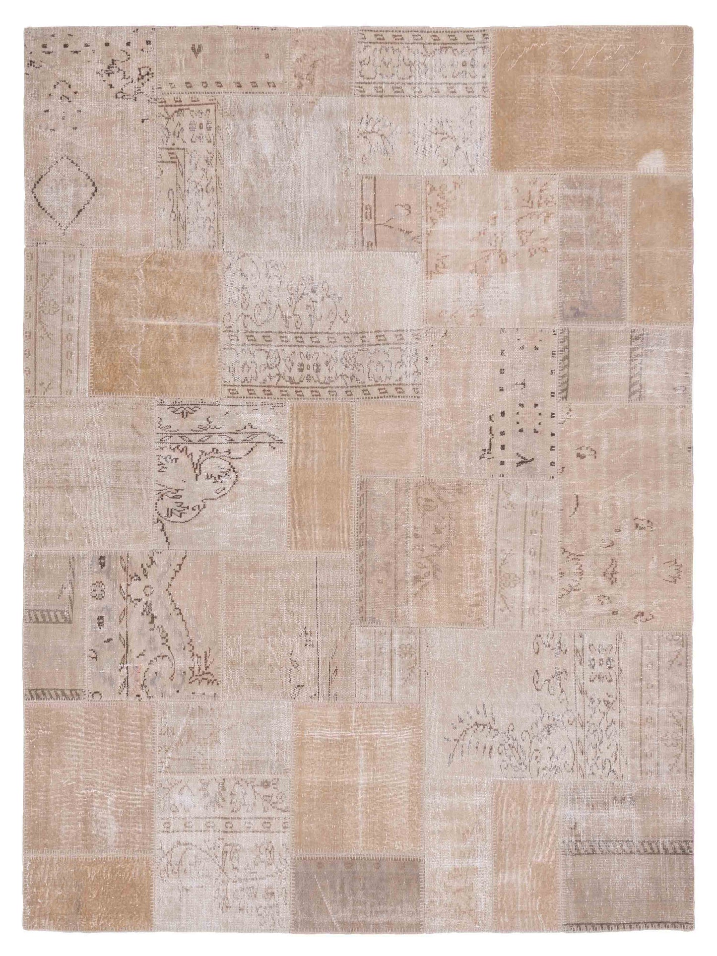 Pasha Turkish Vestige Patchwork  Natural  Contemporary