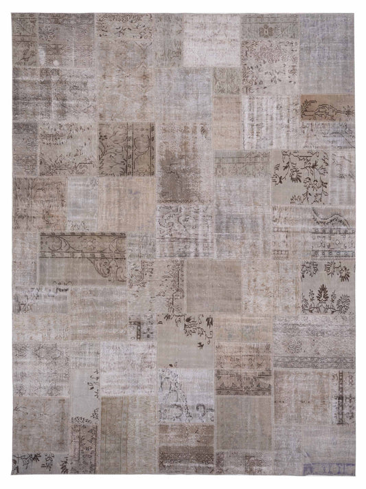 Pasha Turkish Vestige Patchwork  Silver  Contemporary