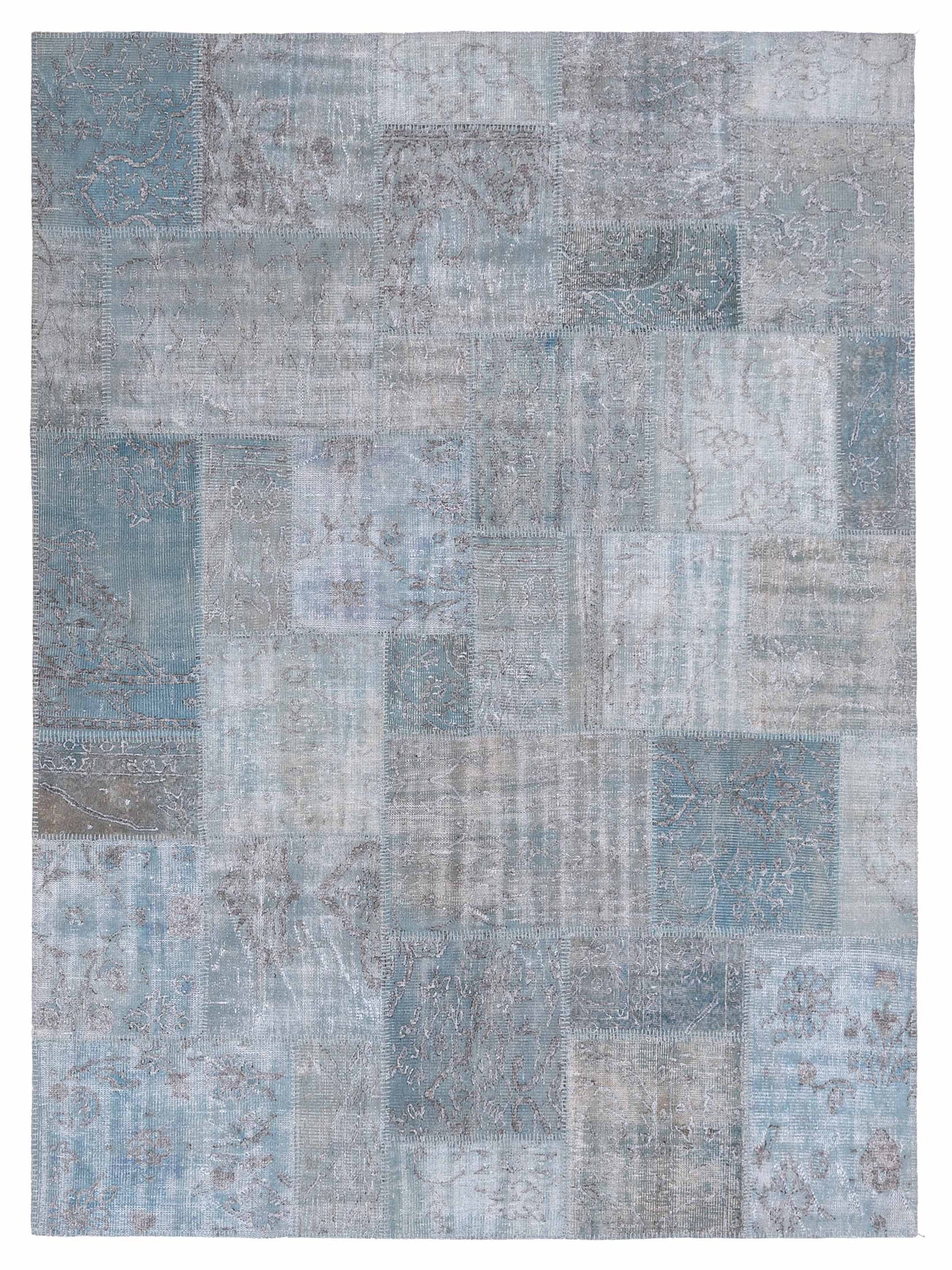 Pasha Turkish Vestige Patchwork  Light Blue  Contemporary