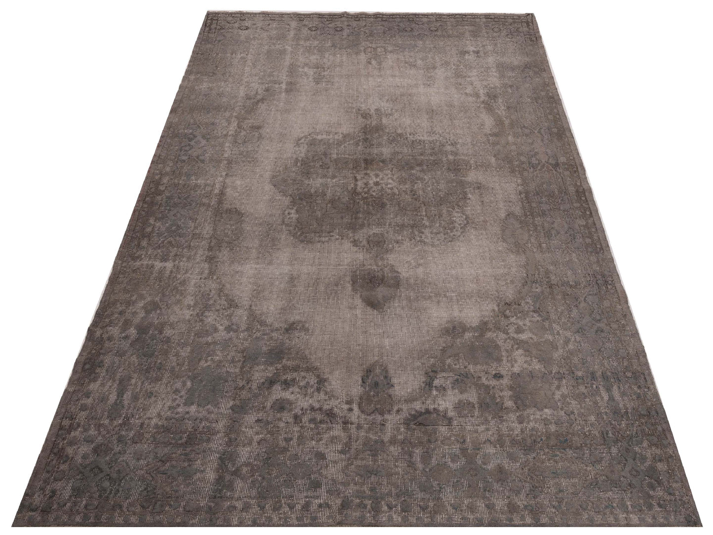 Vintage Gray 6.11x10.4 Hand Knotted Rug