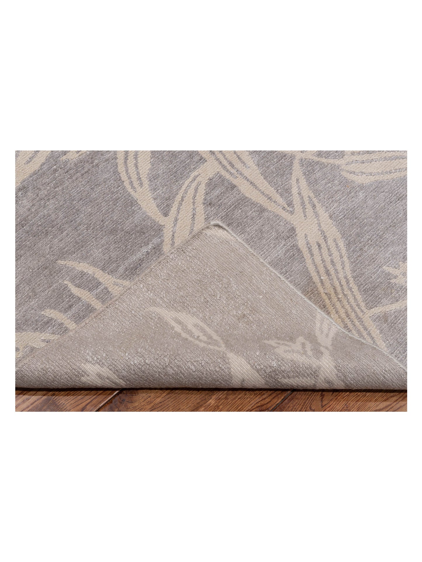 Tenzari Silver 8x10 Hand Knotted Rug