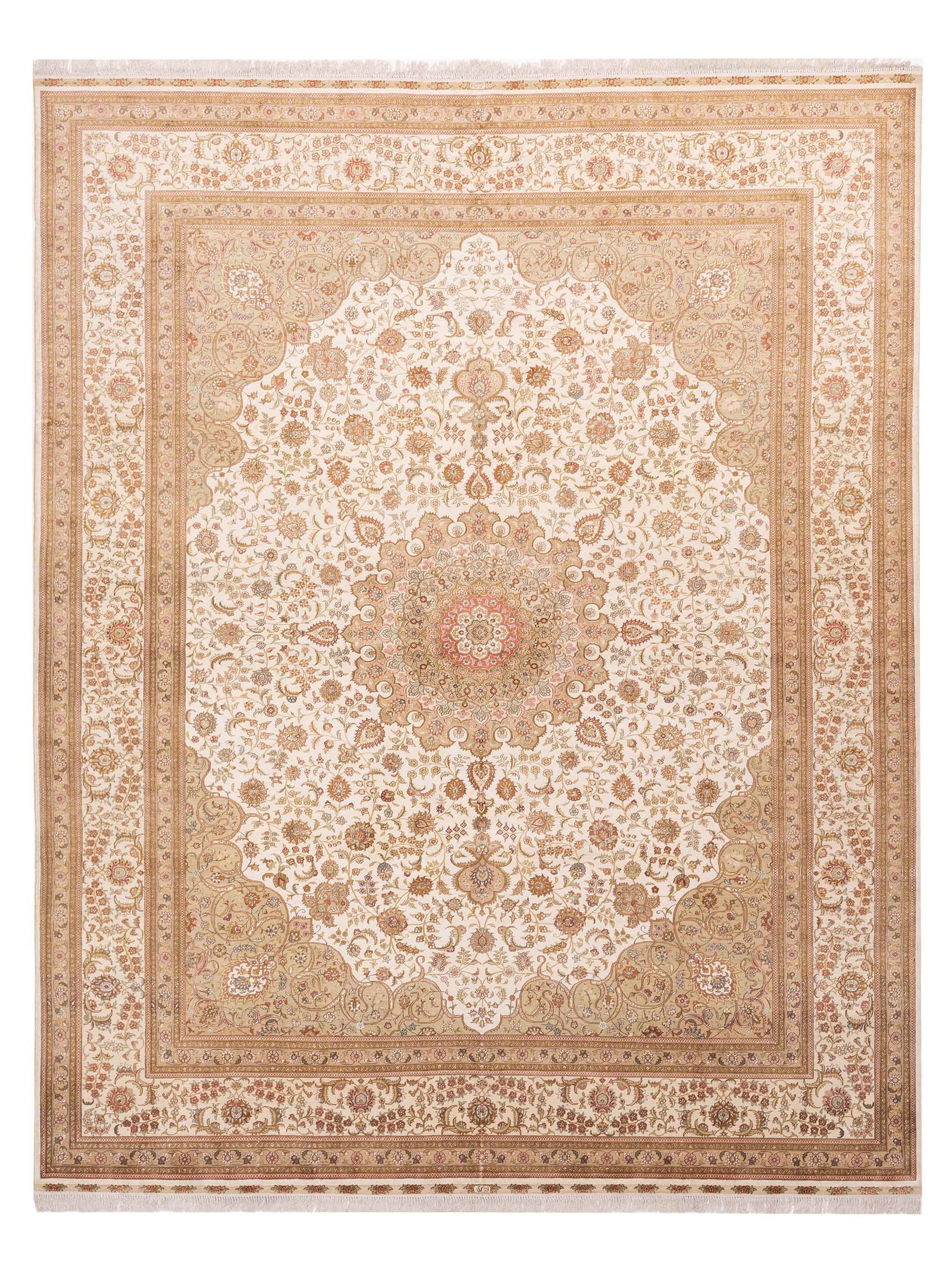Pasha Pure Silk  Ivory Ivory Traditional