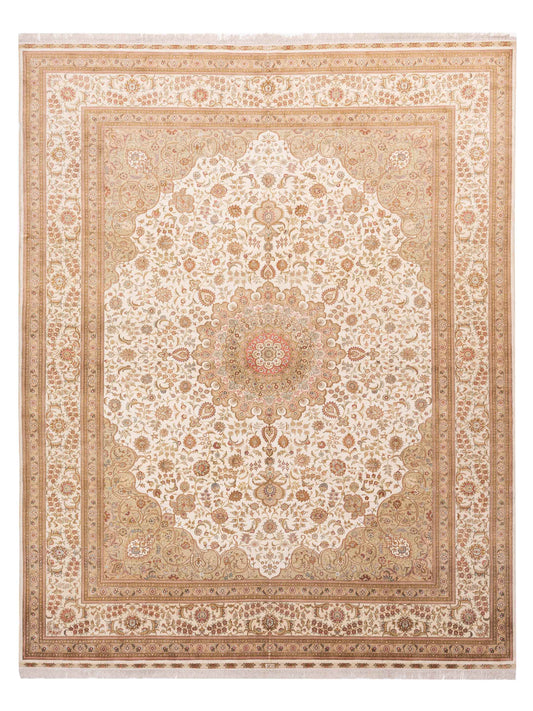 Pasha Pure Silk  Ivory Ivory Traditional