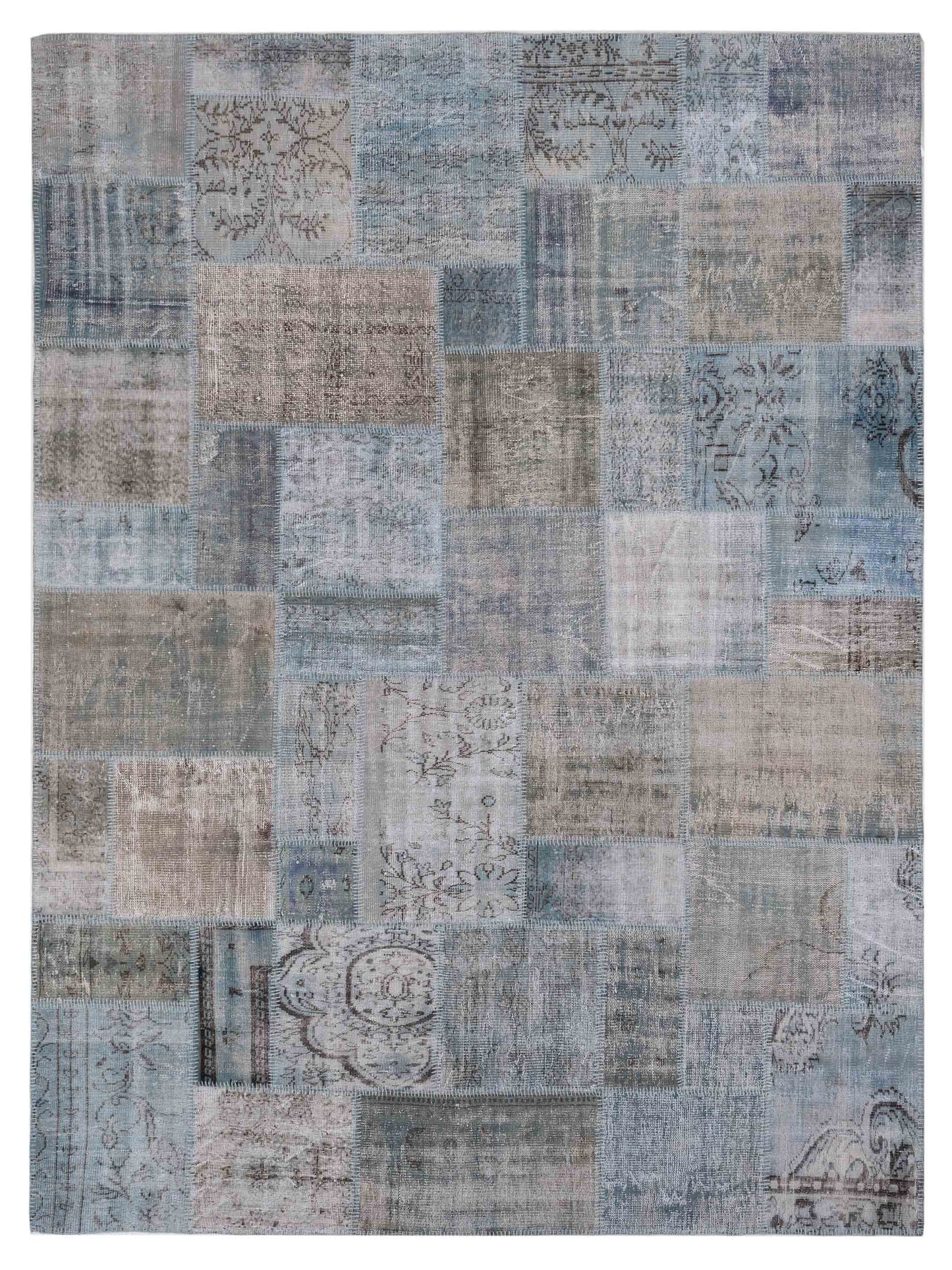 Pasha Turkish Vestige Patchwork  Blue  Contemporary