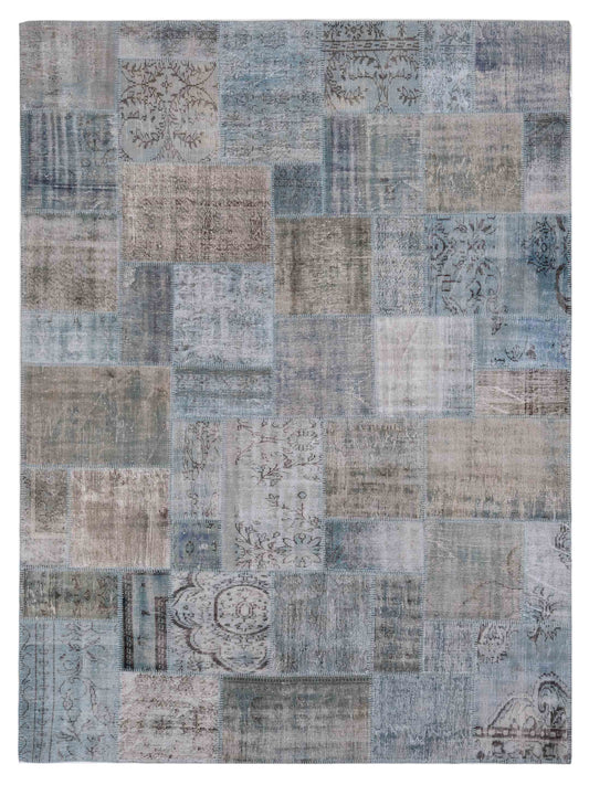 Pasha Turkish Vestige Patchwork  Blue  Contemporary