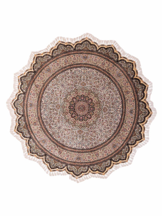 Pasha Pure Silk  Ivory Beige Traditional