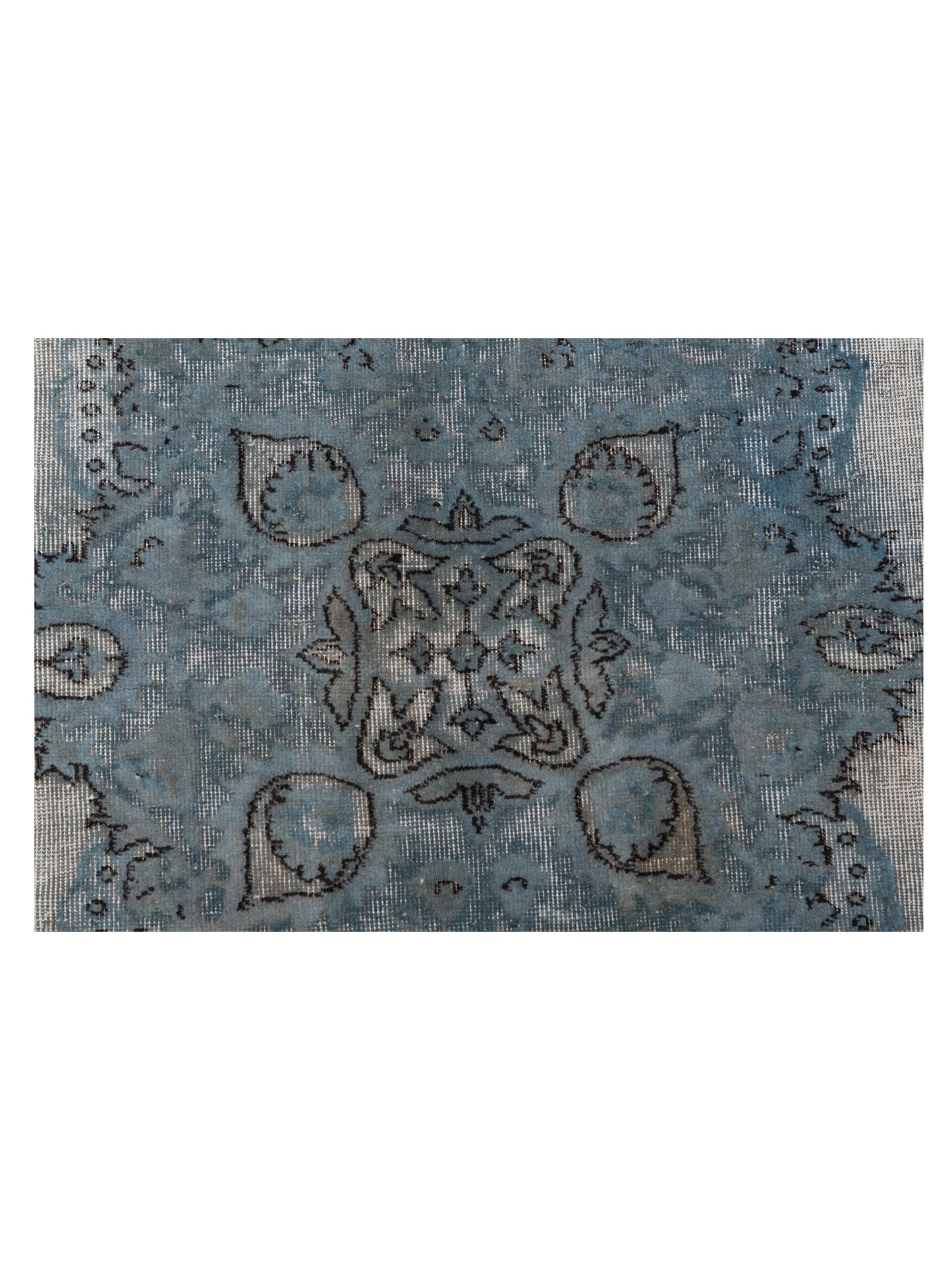 Vintage Blue 7.6x10.11 Hand Knotted Rug