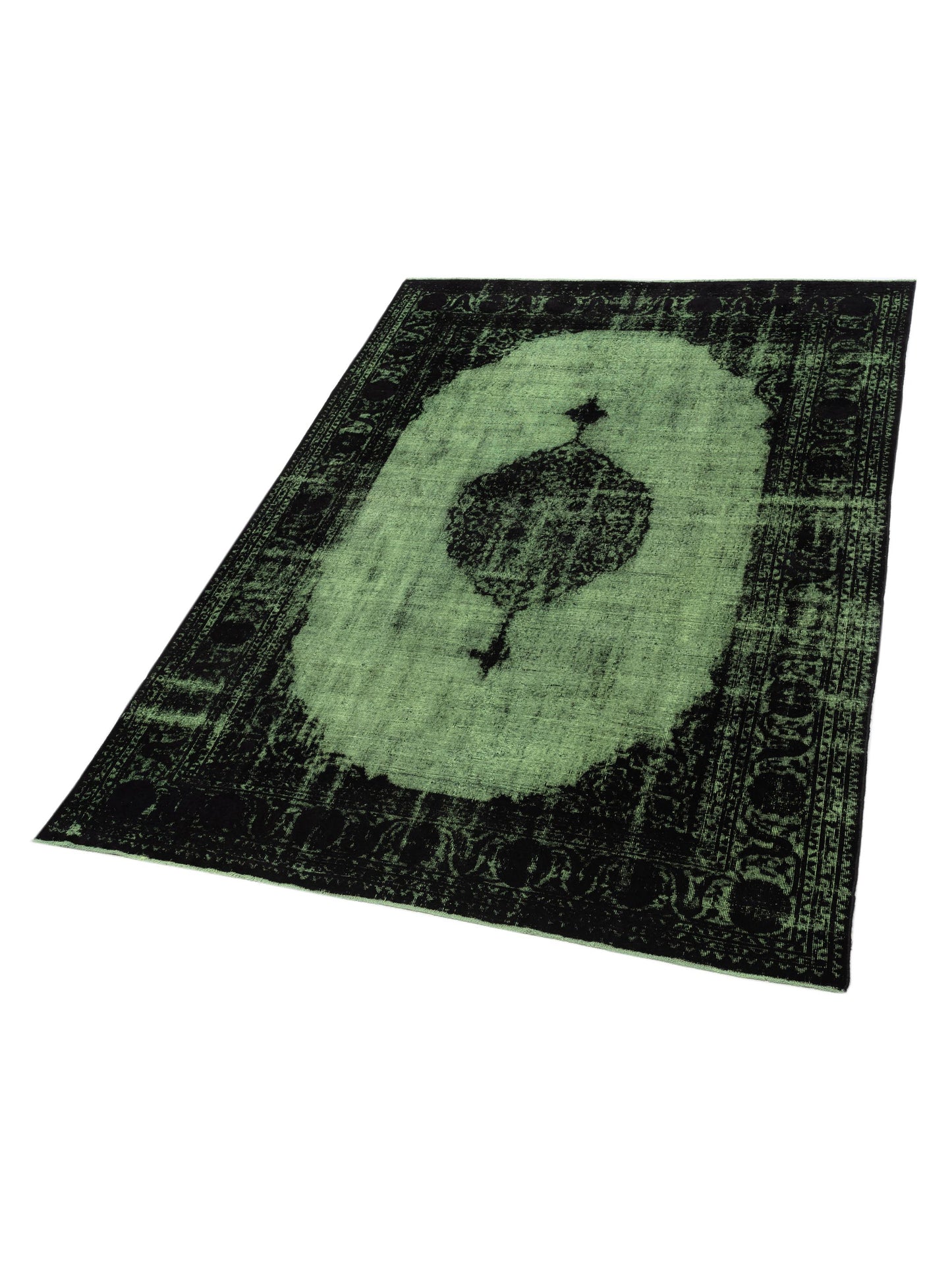 Vintage Green 8.5x11.9 Hand Knotted Rug