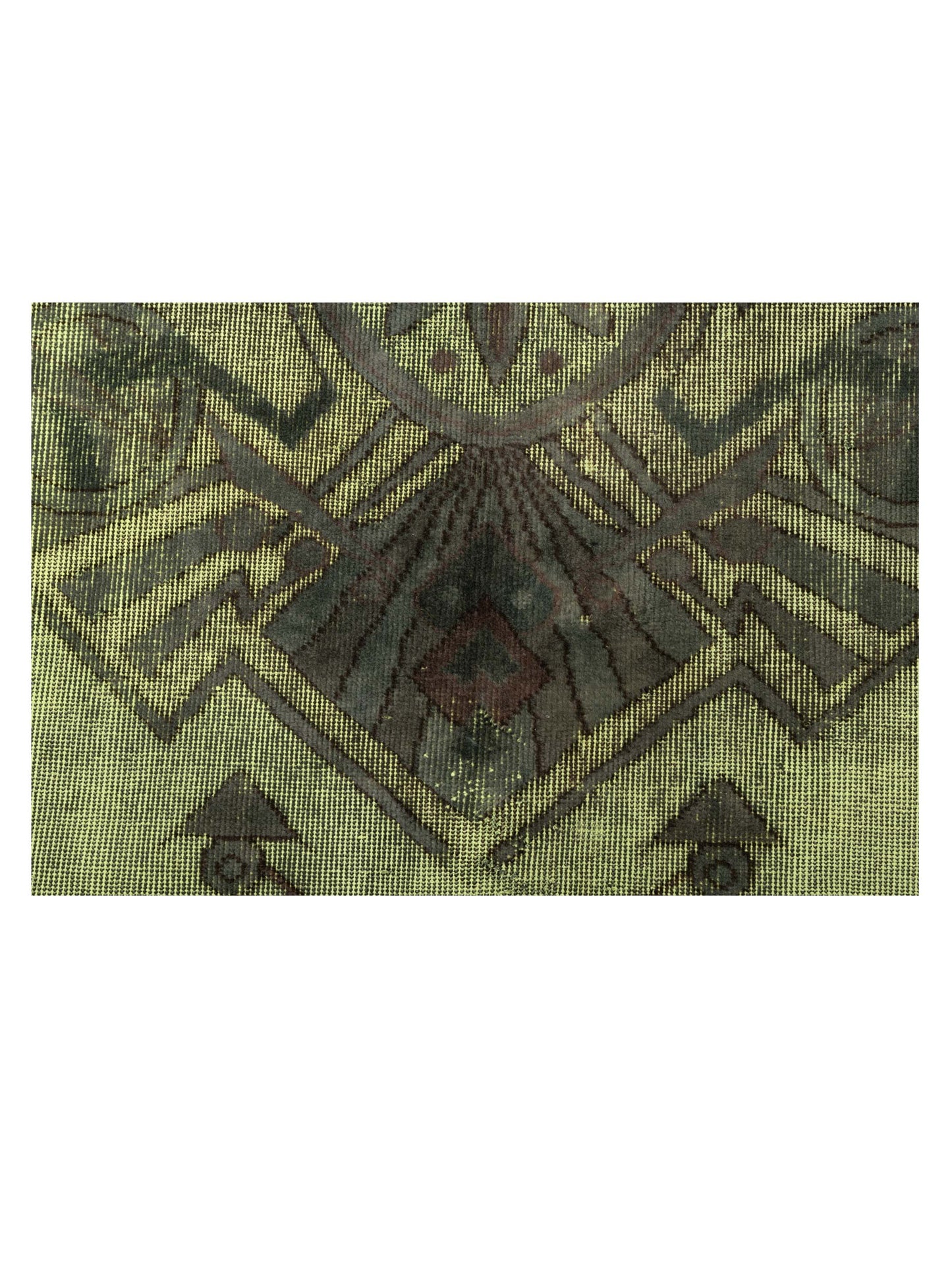 Vintage Green 8.2x11.4 Hand Knotted Rug