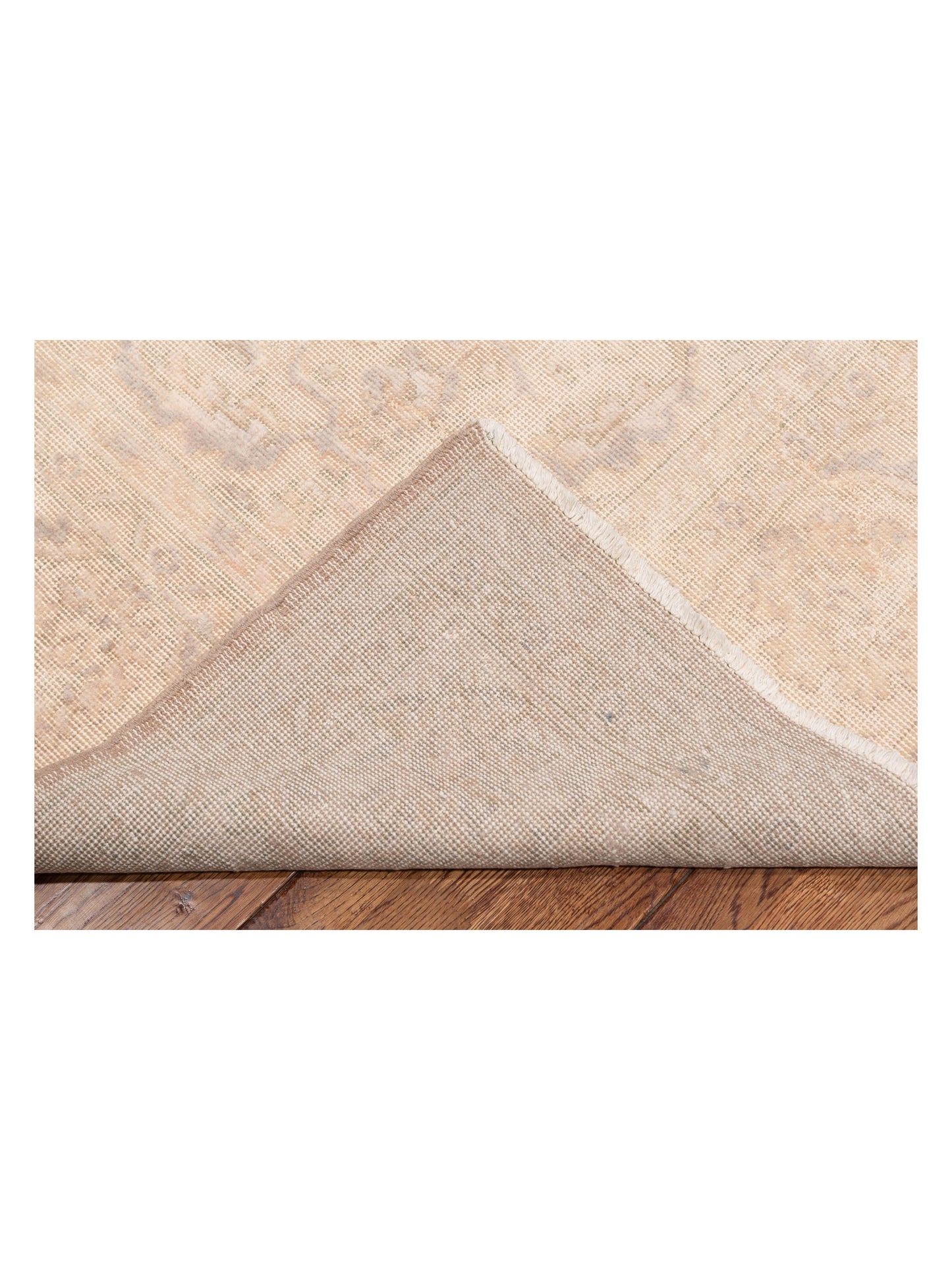 Vintage Ivory 7.4x10.10 Hand Knotted Rug