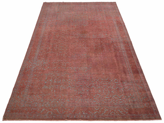 Vintage Pink 8.3x11.11 Hand Knotted Rug