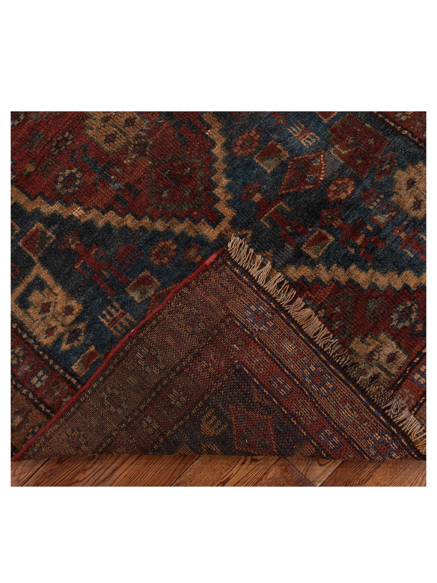Nomadra Blue Brown 4x6 Hand Knotted Rug