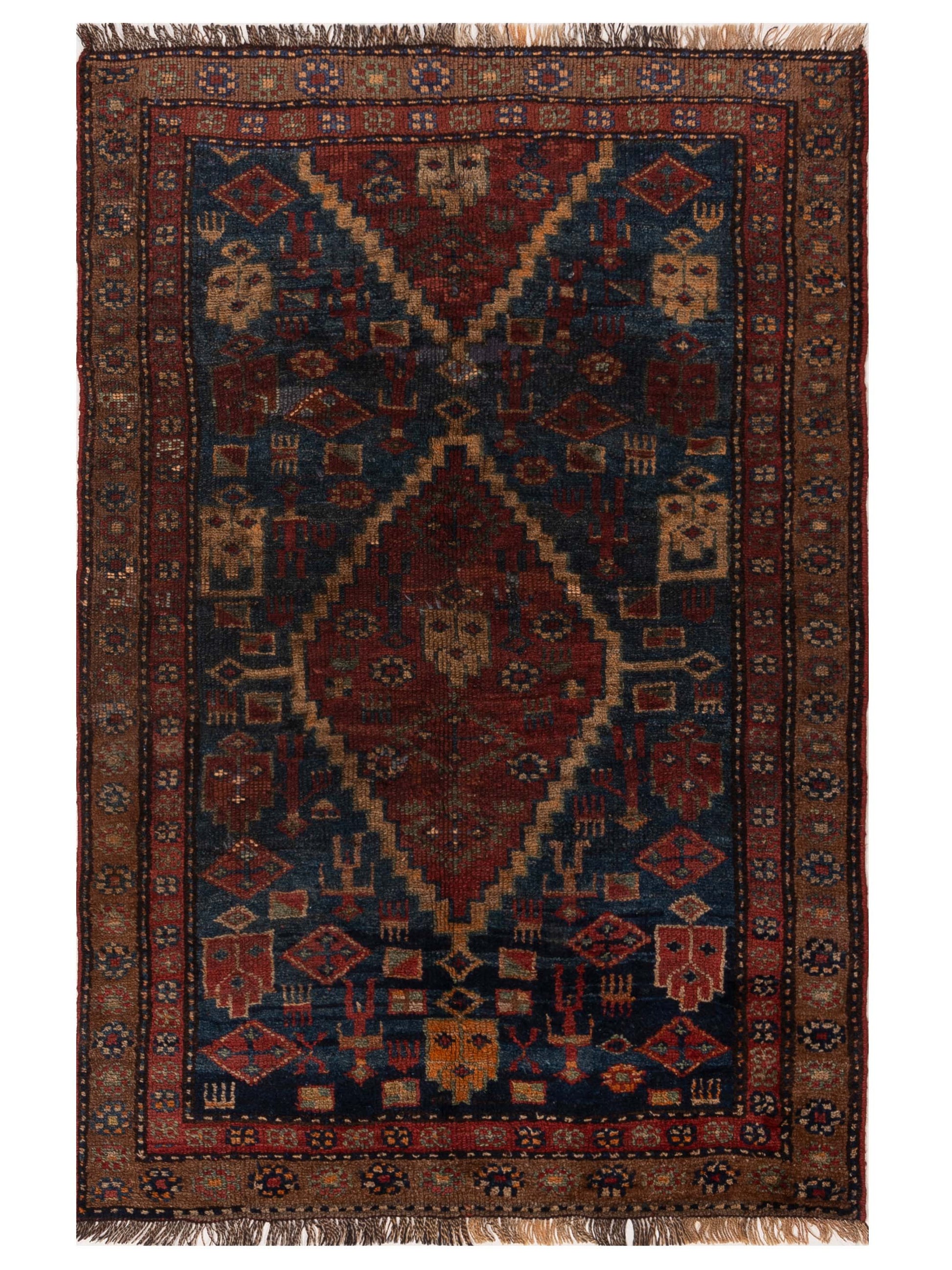Pasha Old Anatolian  Blue Brown Tribal