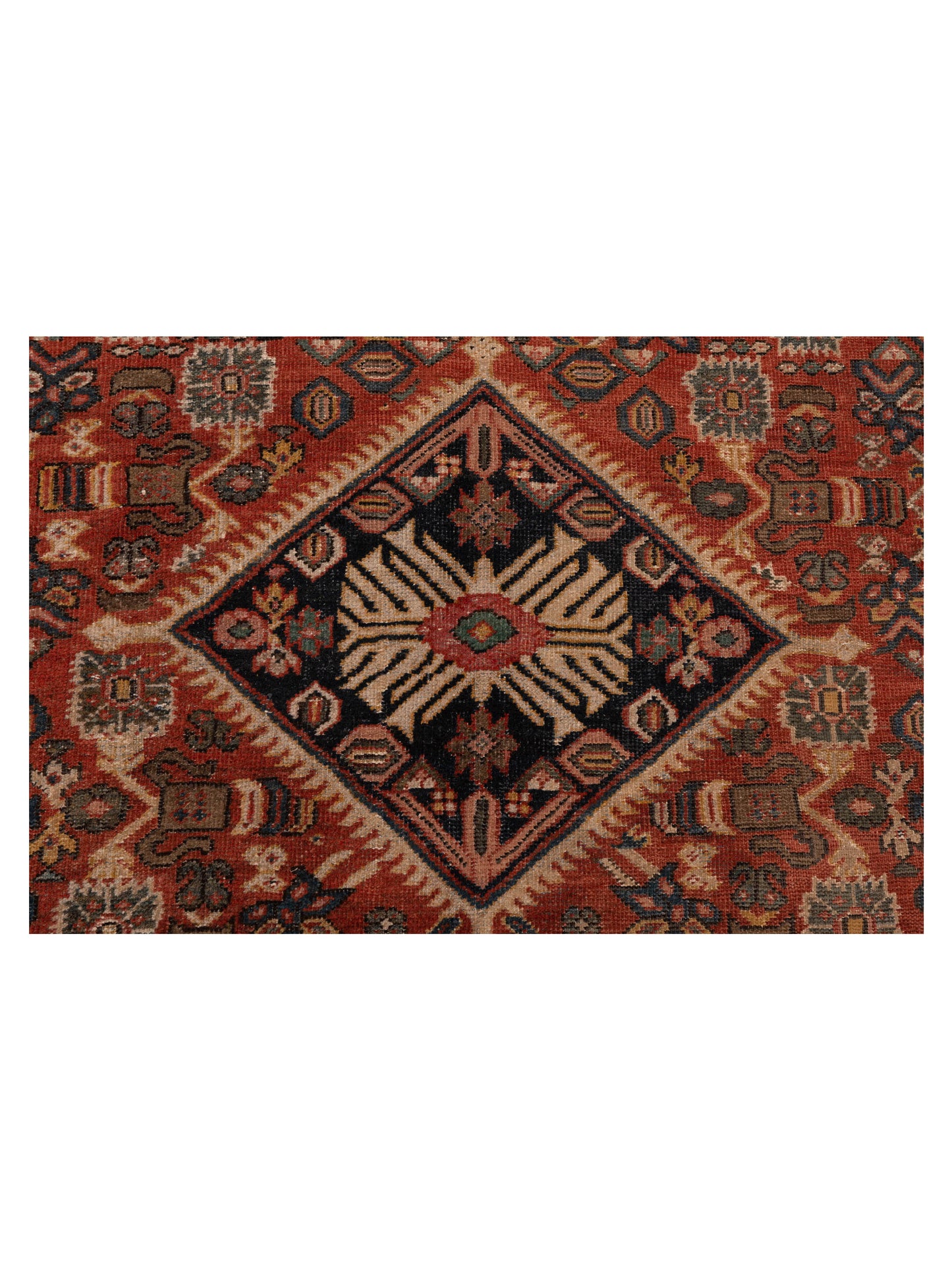 Antiqua Heirloom Red Navy 7.6x11.2 Hand Knotted Rug