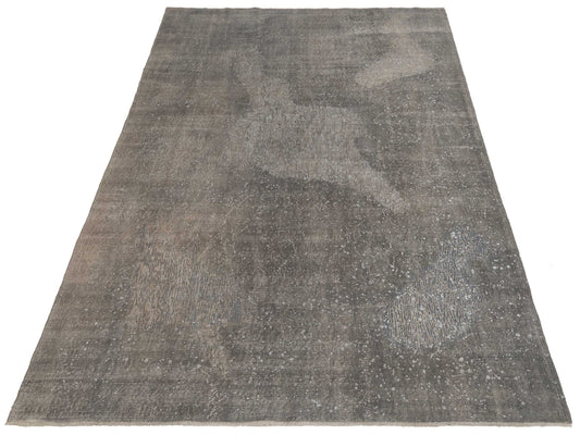 Vintage Gray 6.10x10.1 Hand Knotted Rug