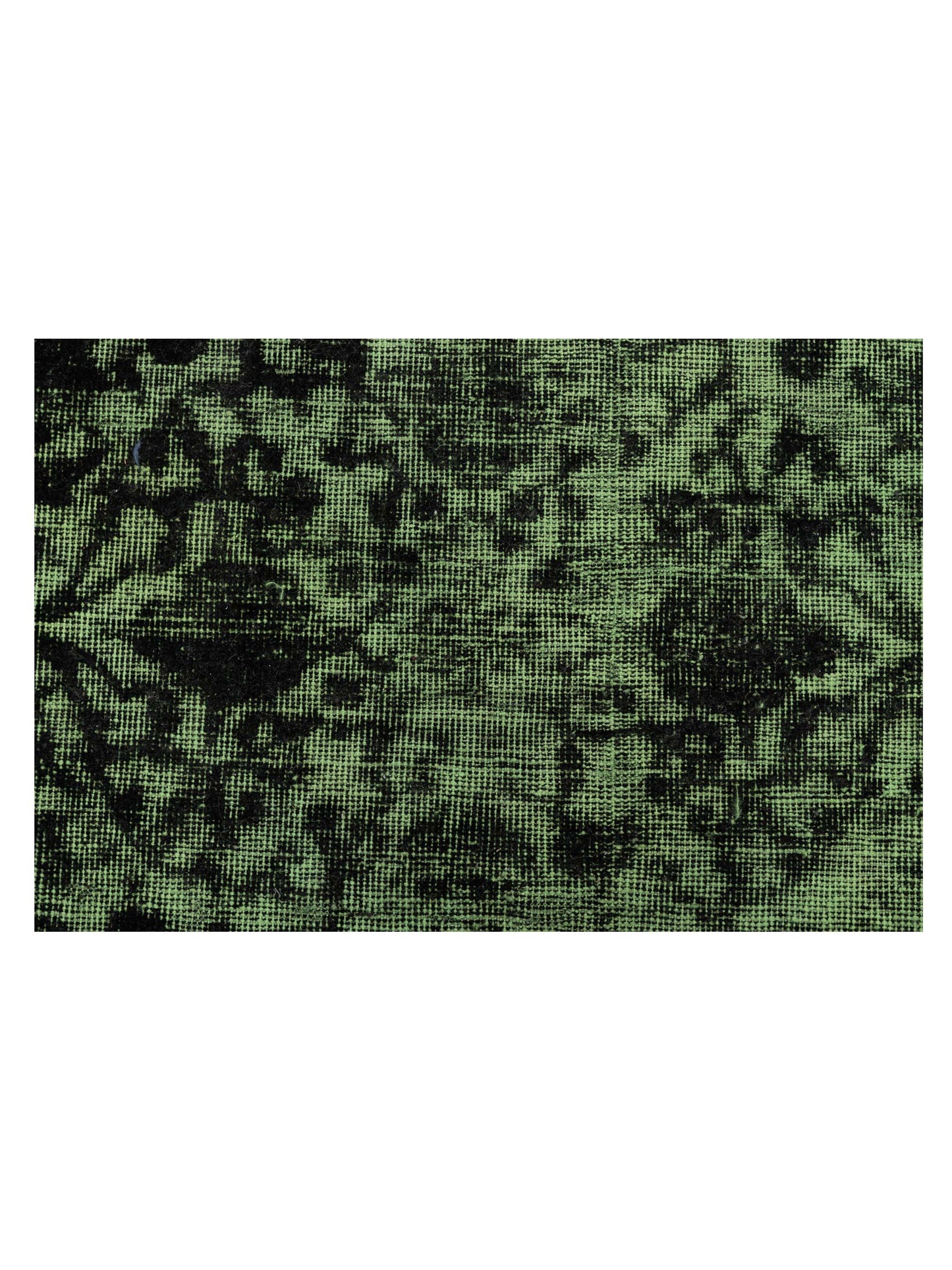 Vintage Green 7.7x15.1 Hand Knotted Rug